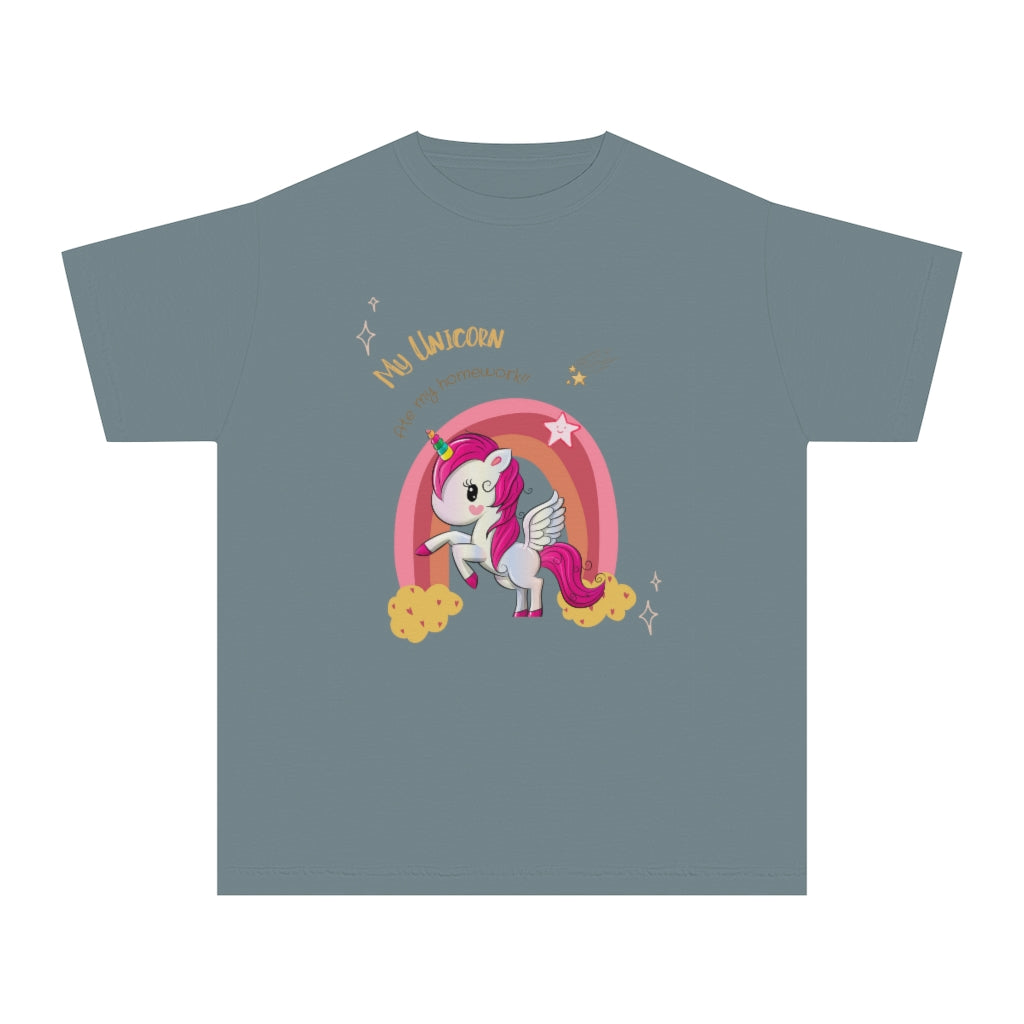 My Unicorn Ate My Homework Youth Midweight Tee