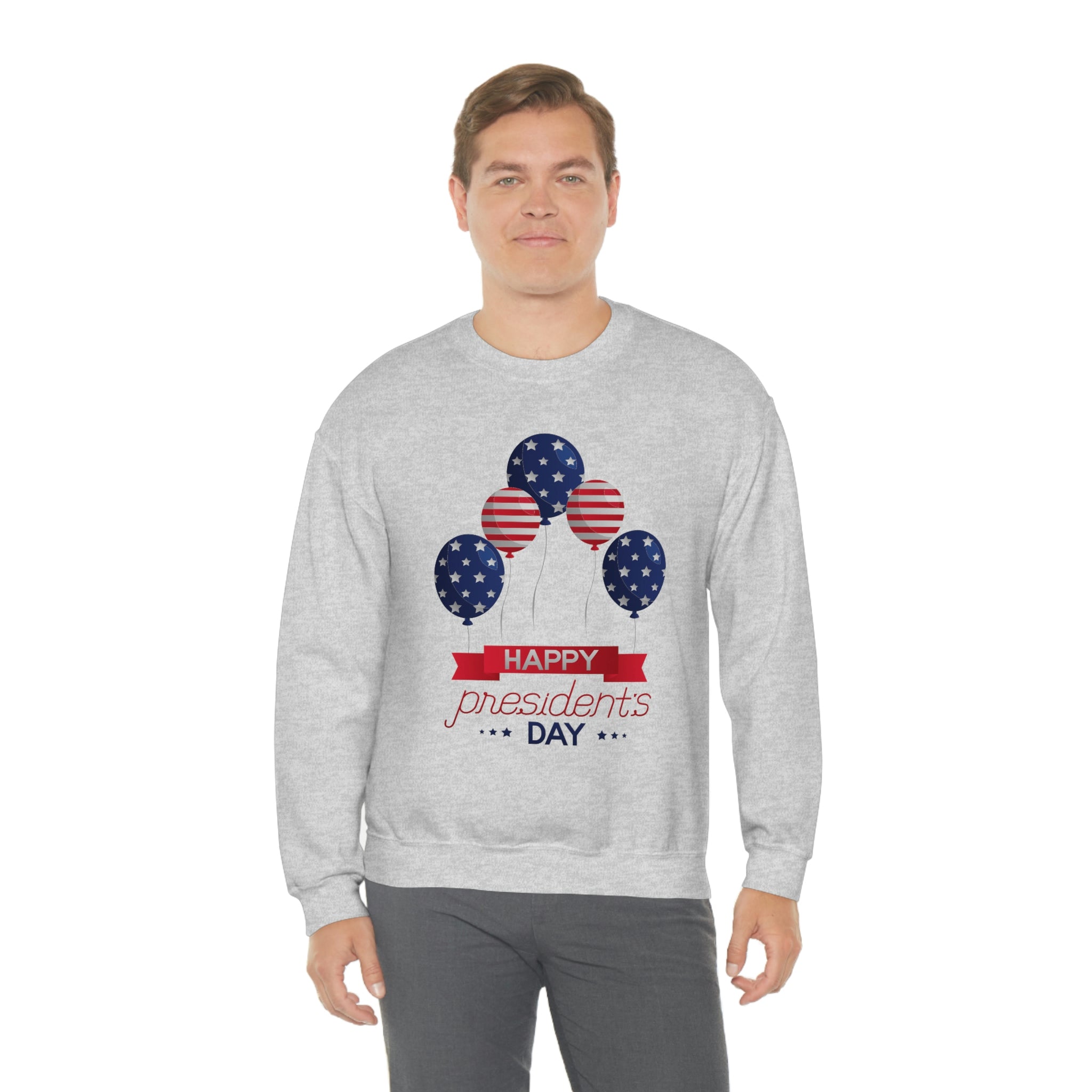Happy President's Day Stars & Stripe Unisex Heavy Blend™ Crewneck Sweatshirt