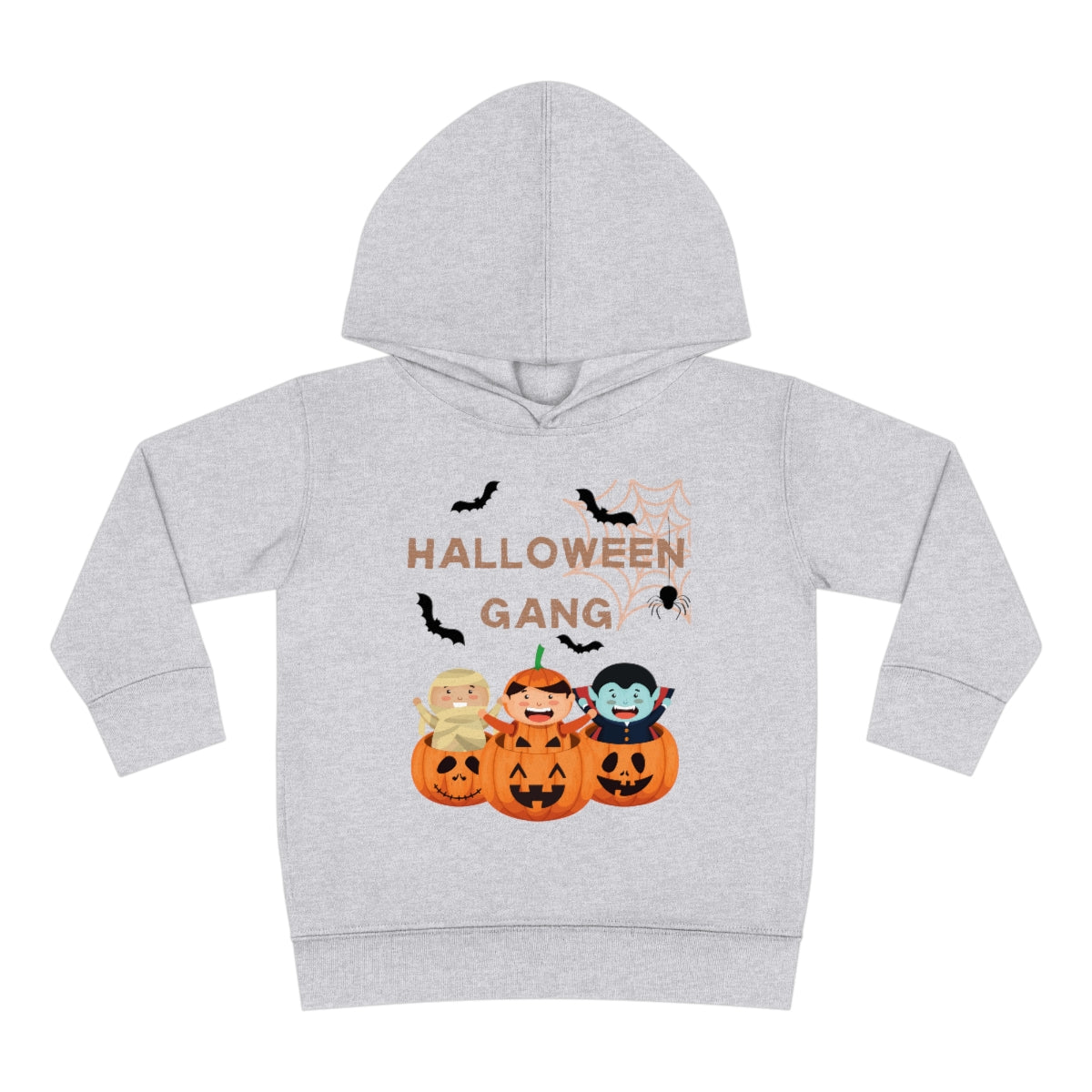 Happy Halloween Pumpkin Gang Toddler Pullover Fleece Hoodie