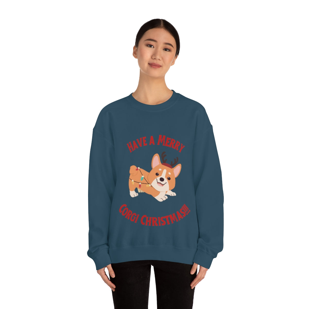 Have A Merry Corgi Christmas Unisex Heavy Blend™ Crewneck Sweatshirt