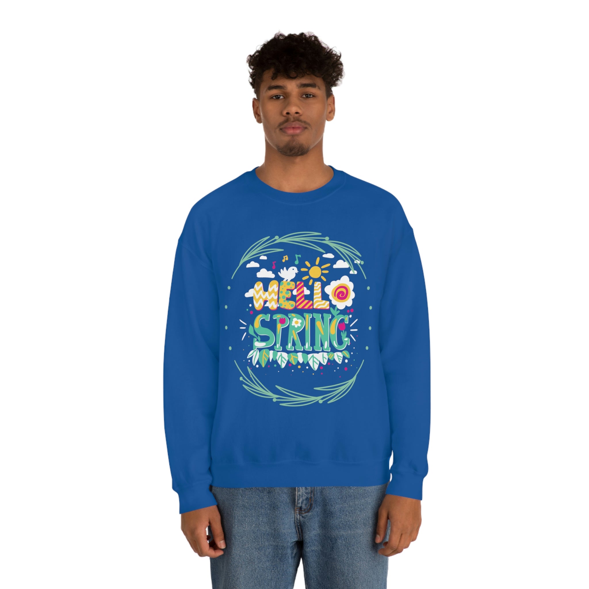 Hello Spring Unisex Heavy Blend™ Crewneck Sweatshirt