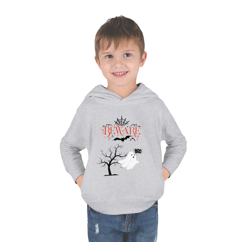 Beware Boo Toddler Pullover Fleece Hoodie