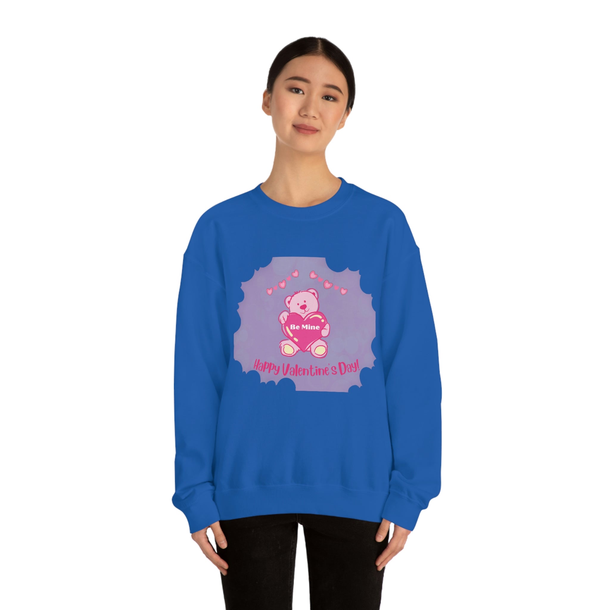 Happy Valentine's Day Be Mine Unisex Heavy Blend™ Crewneck Sweatshirt