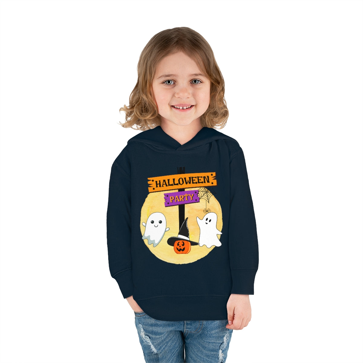 Halloween Party Toddler Pullover Fleece Hoodie