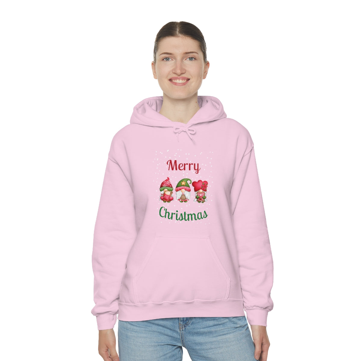 Three Gnomes Merry Christmas Unisex Heavy Blend™ Hooded Sweatshirt