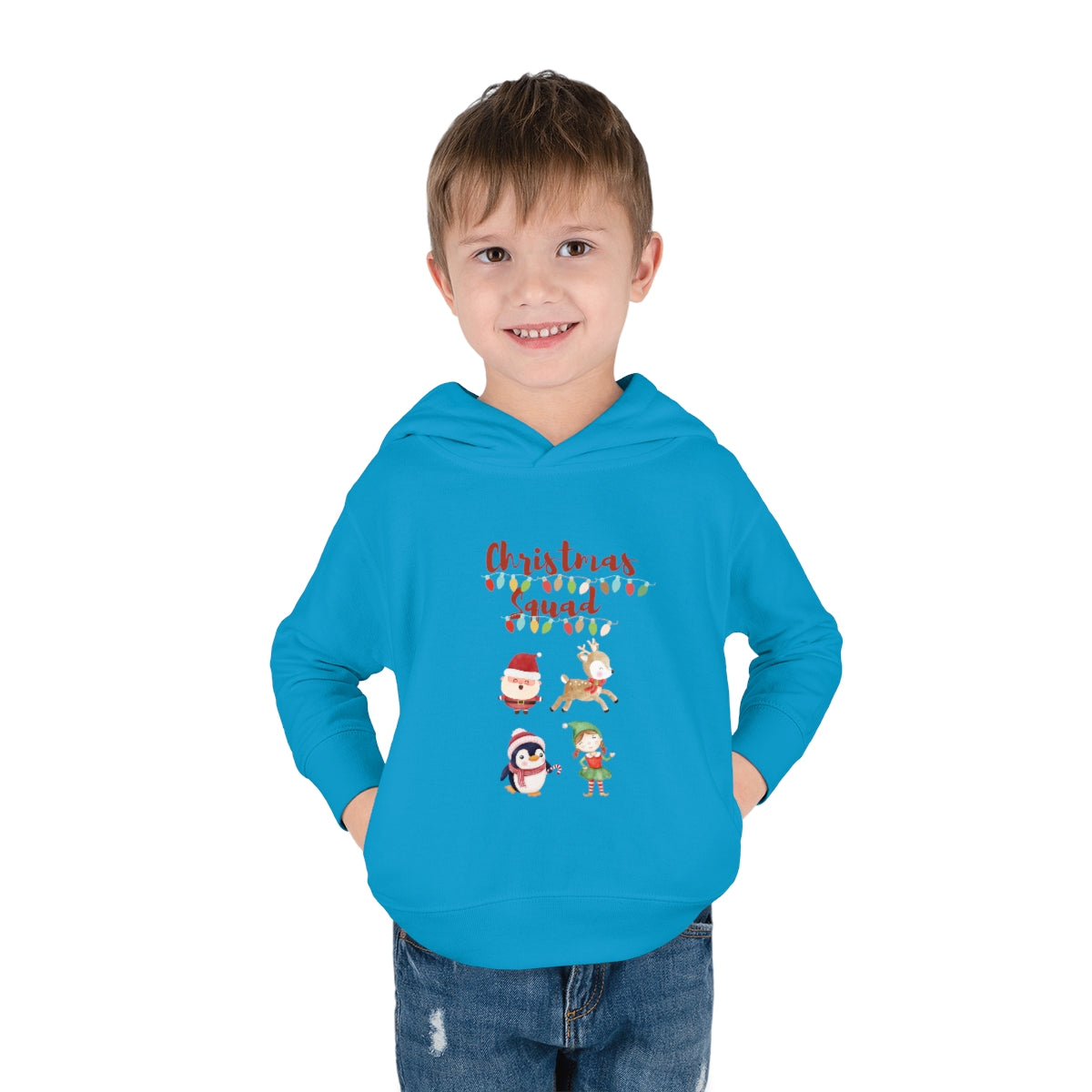 Christmas Squad Toddler Pullover Fleece Hoodie