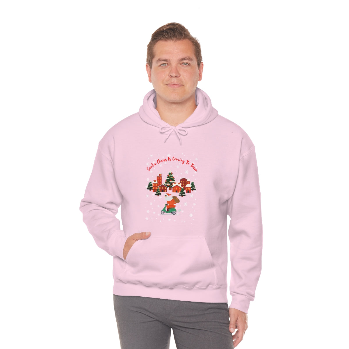 Santa Claus Is Coming To Town Unisex Heavy Blend™ Hooded Sweatshirt