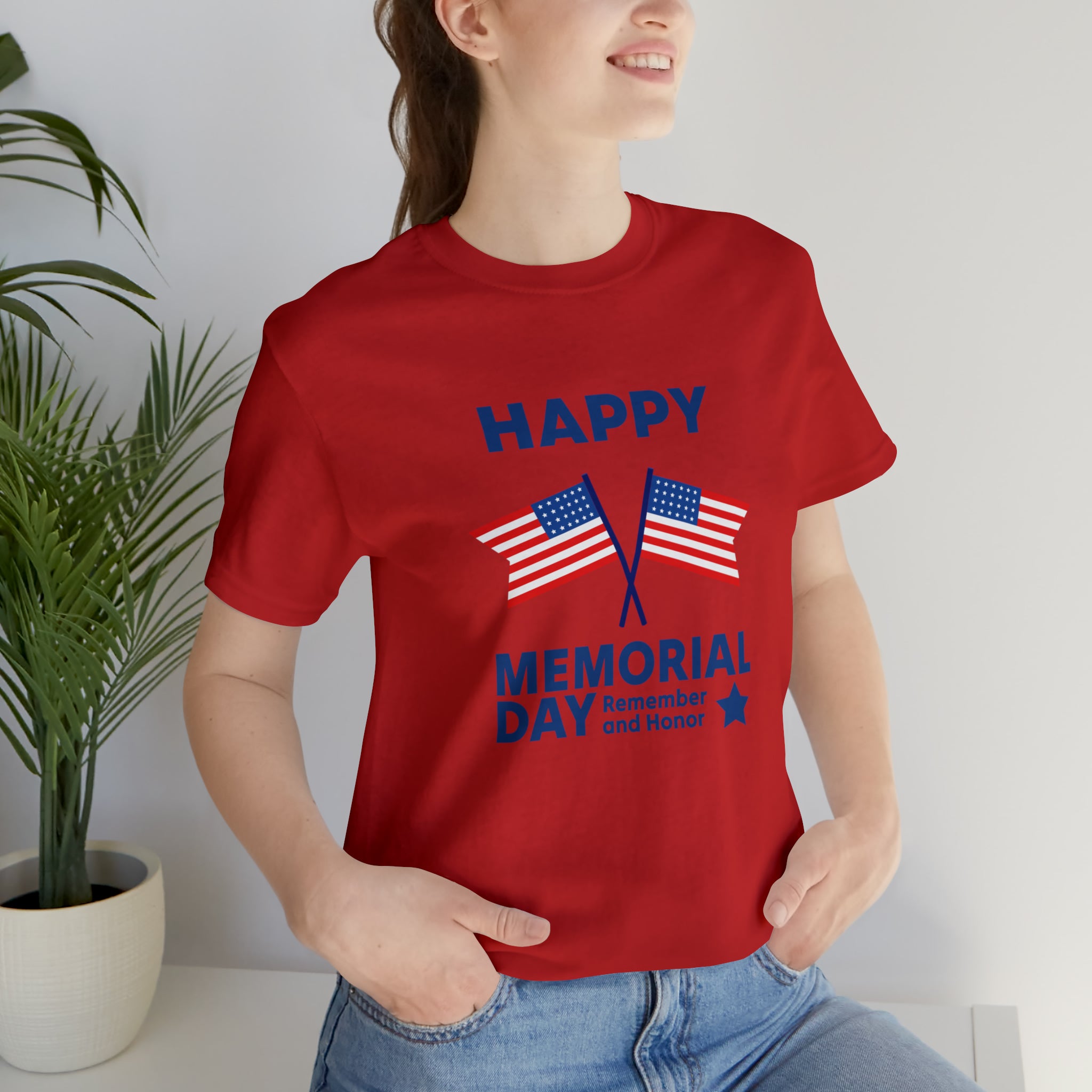 Happy Memorial Day Unisex Jersey Short Sleeve Tee