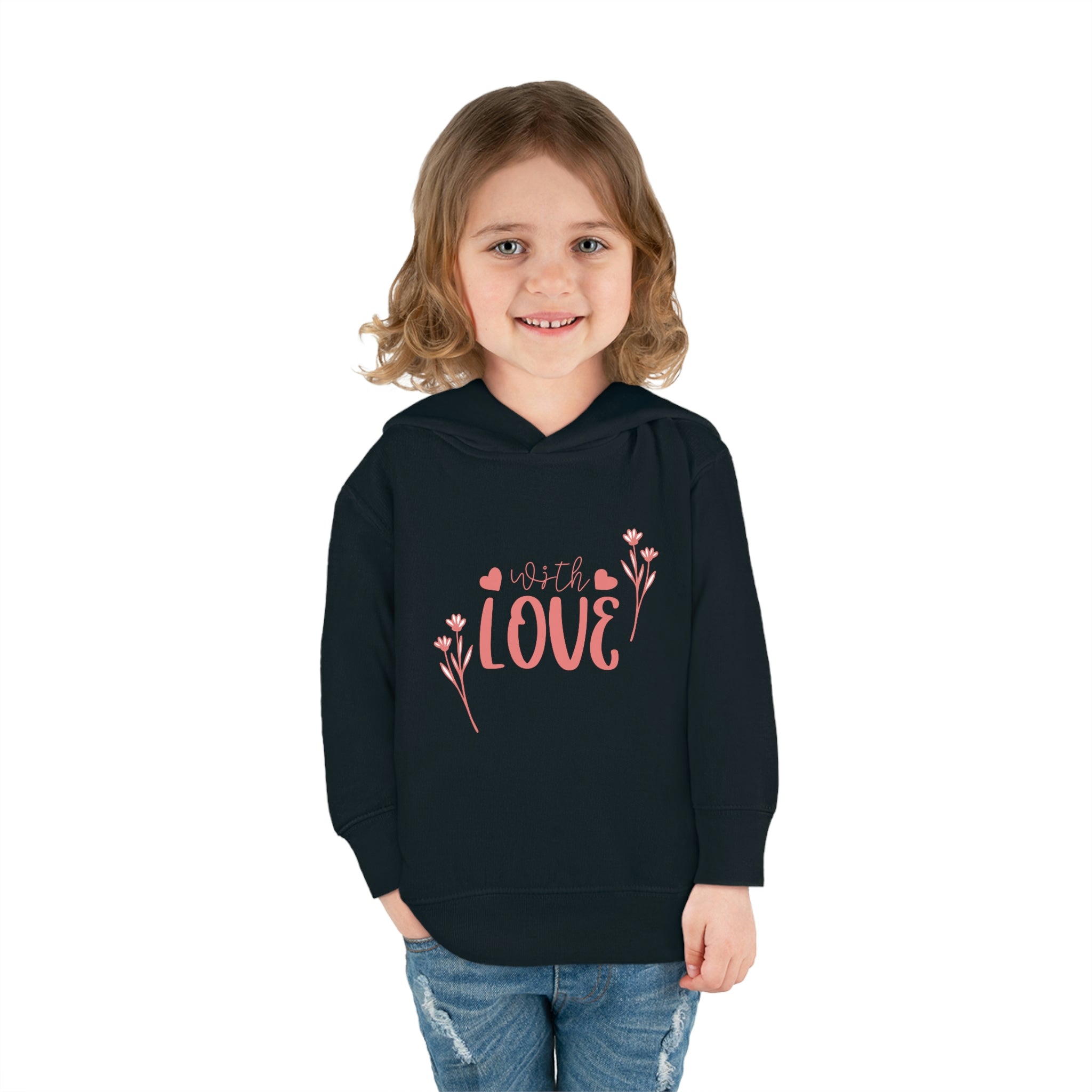 With Love Toddler Pullover Fleece Hoodie