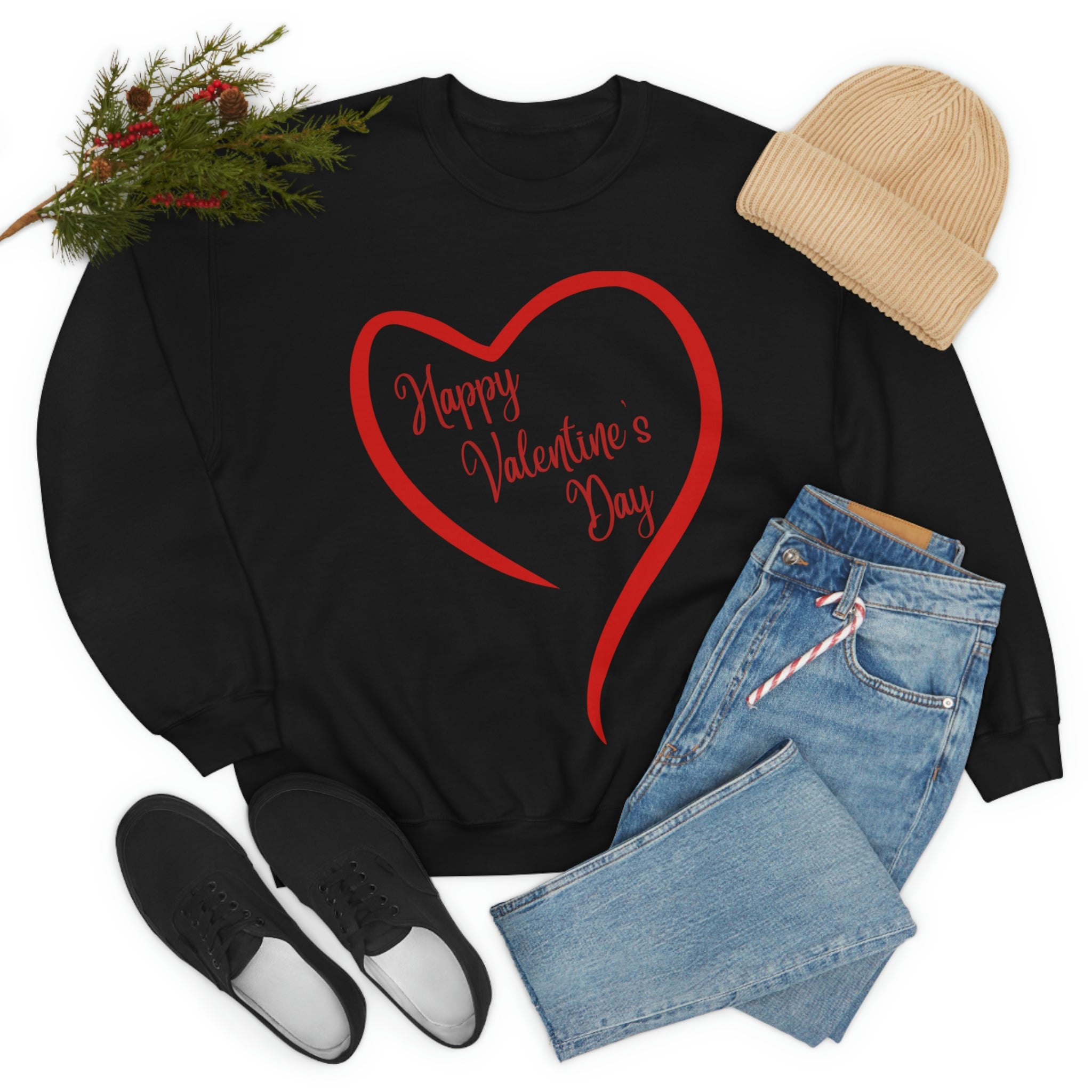 Happy Valentine's Day Unisex Heavy Blend™ Crewneck Sweatshirt