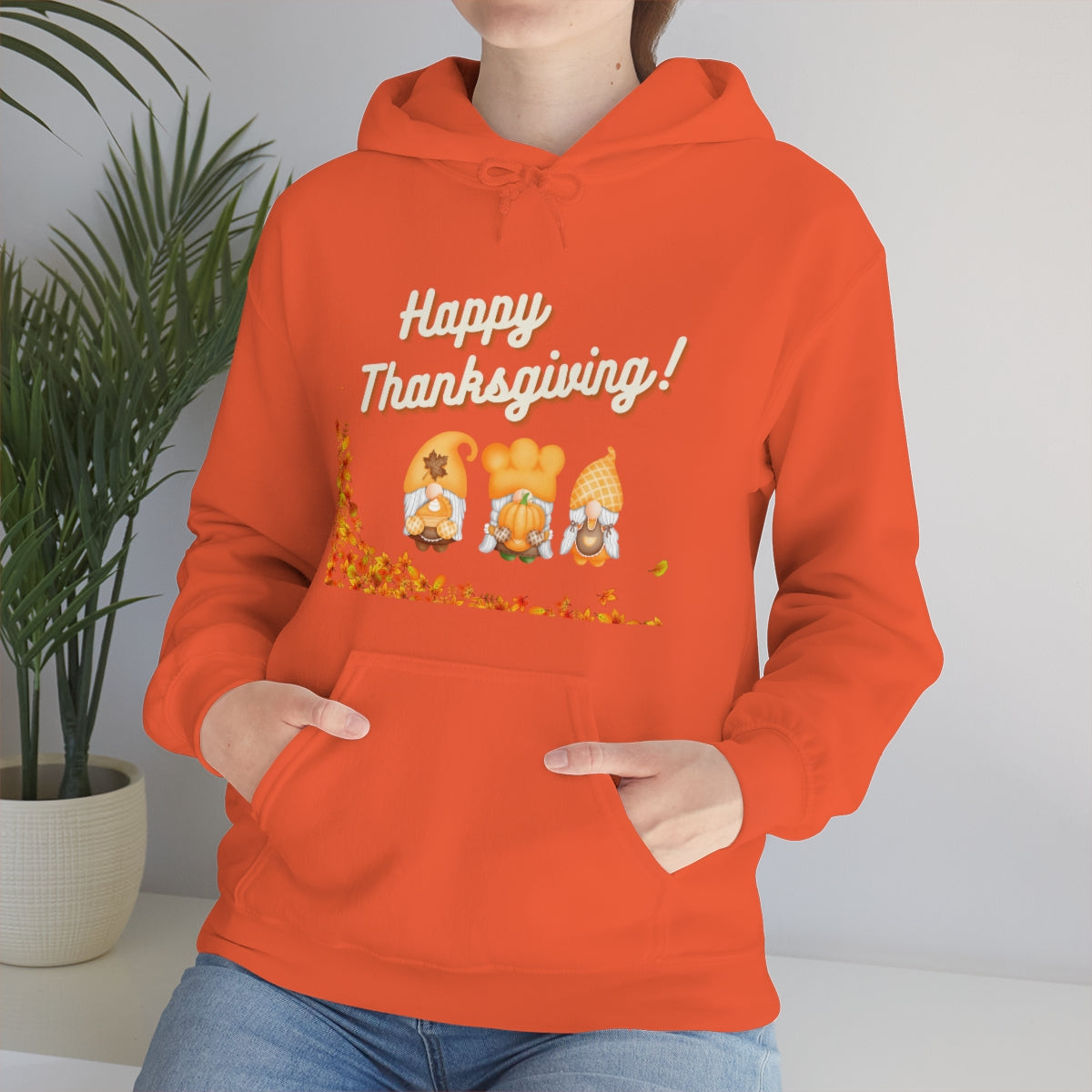 Happy Thanksgiving Gnome Unisex Heavy Blend™ Hooded Sweatshirt