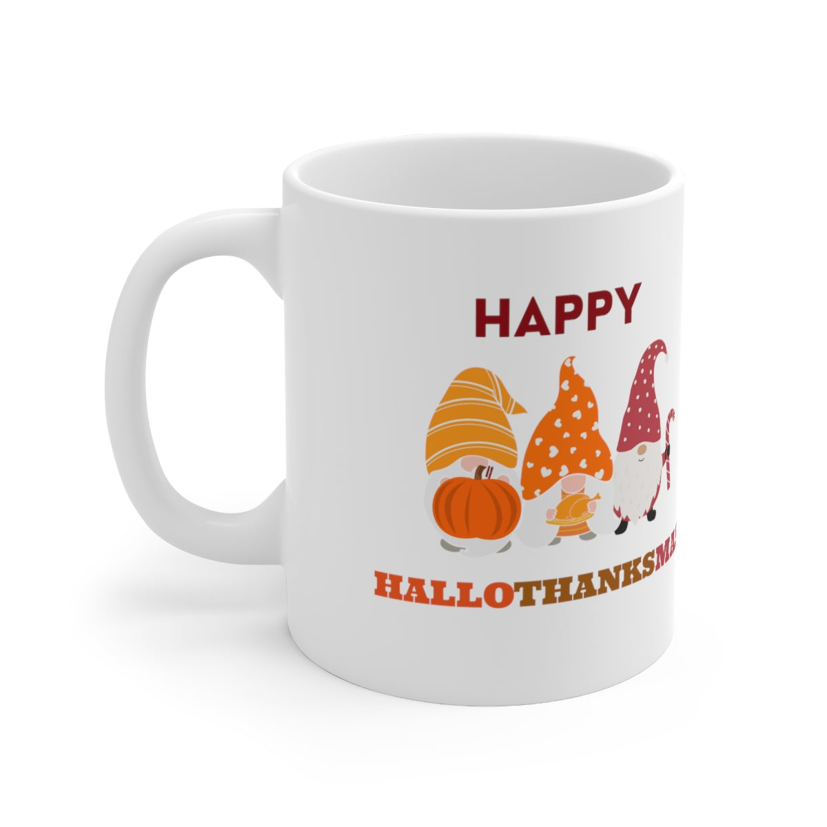 Happy Hallothanksmas Ceramic Mug 11oz