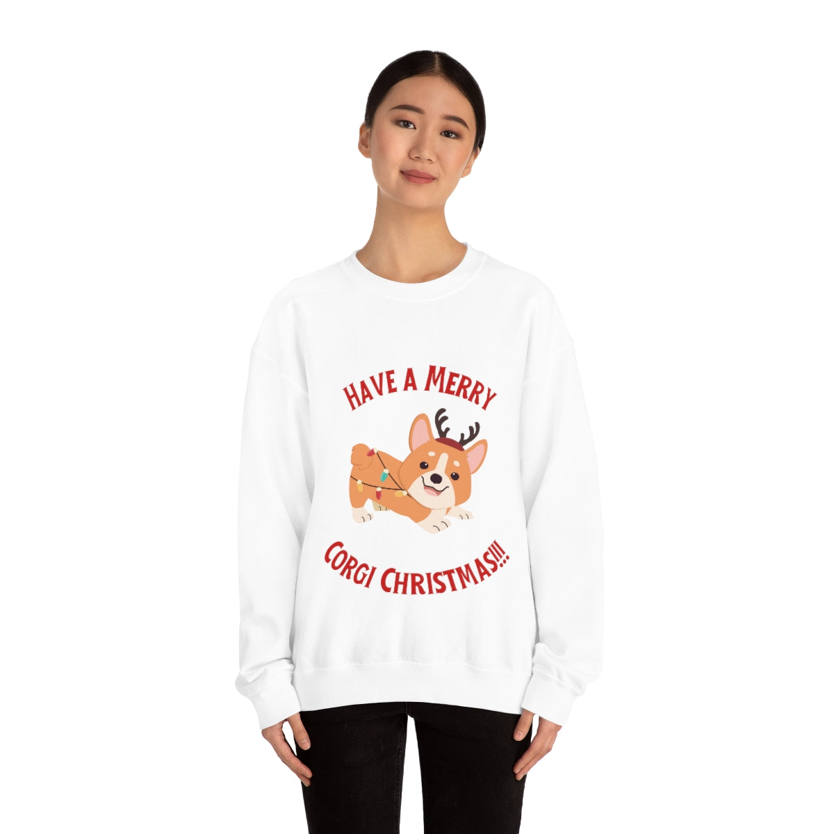 Have A Merry Corgi Christmas Unisex Heavy Blend™ Crewneck Sweatshirt