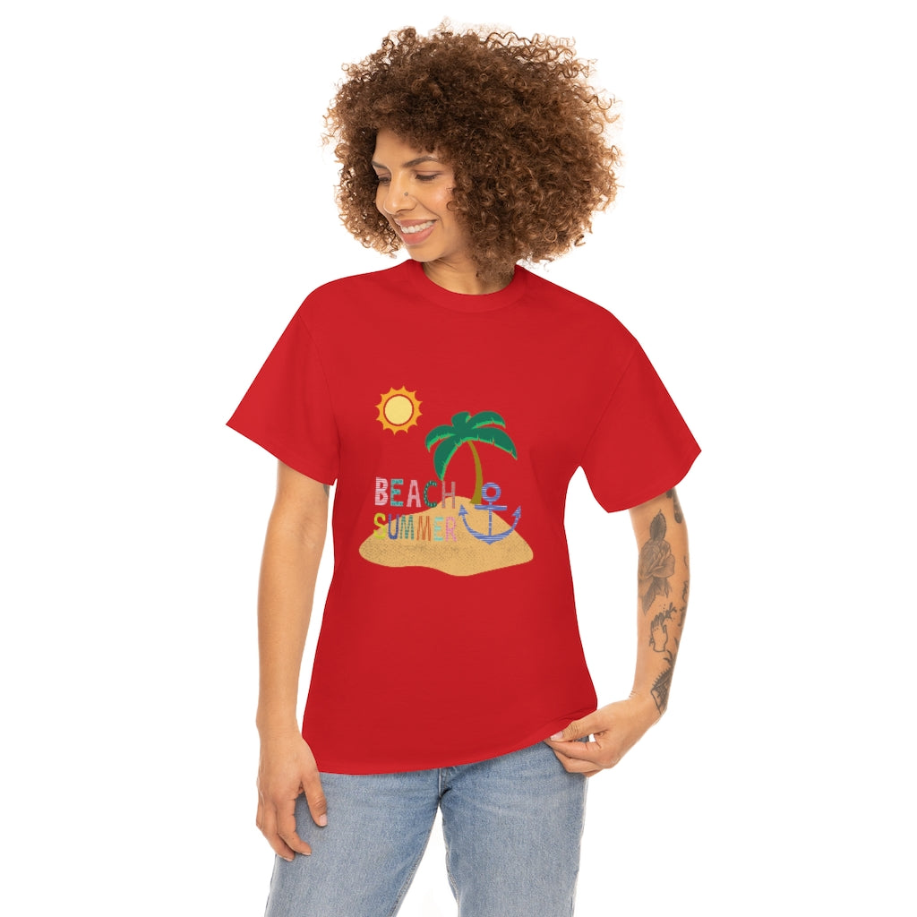 Beach Summer Unisex Heavy Cotton Tee