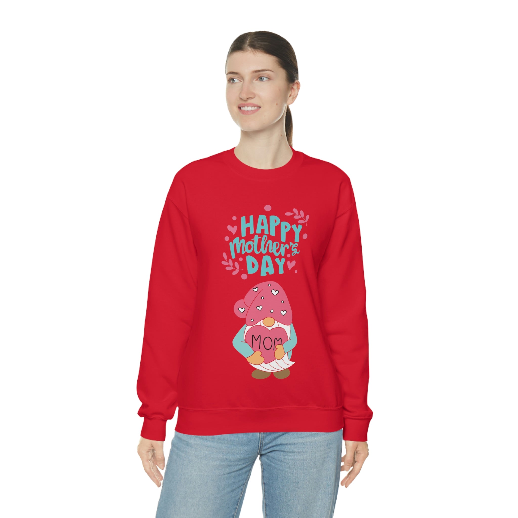 Happy Mother's Day Gnome Unisex Heavy Blend™ Crewneck Sweatshirt