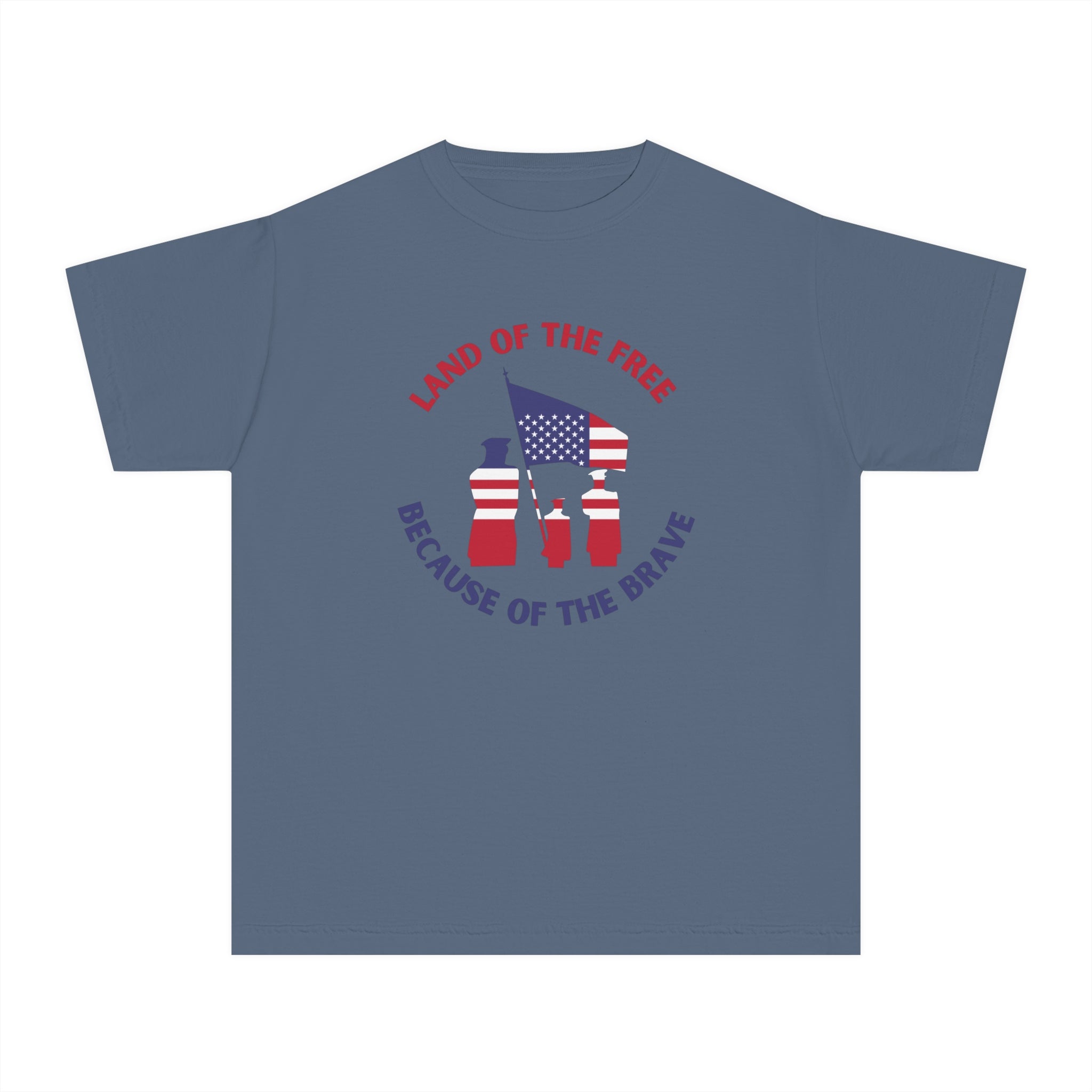 Memorial Day Land Of The Free Youth Midweight Tee