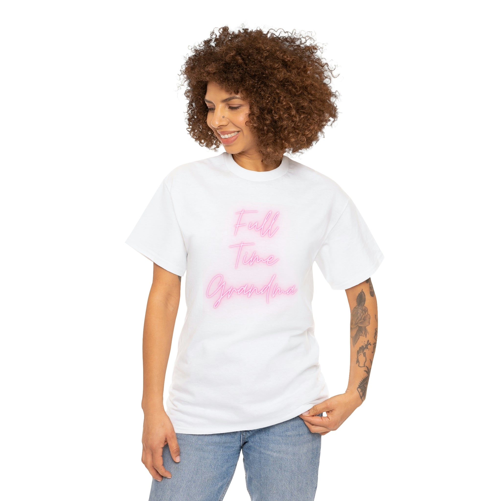 Full Time Grandma Unisex Heavy Cotton Tee