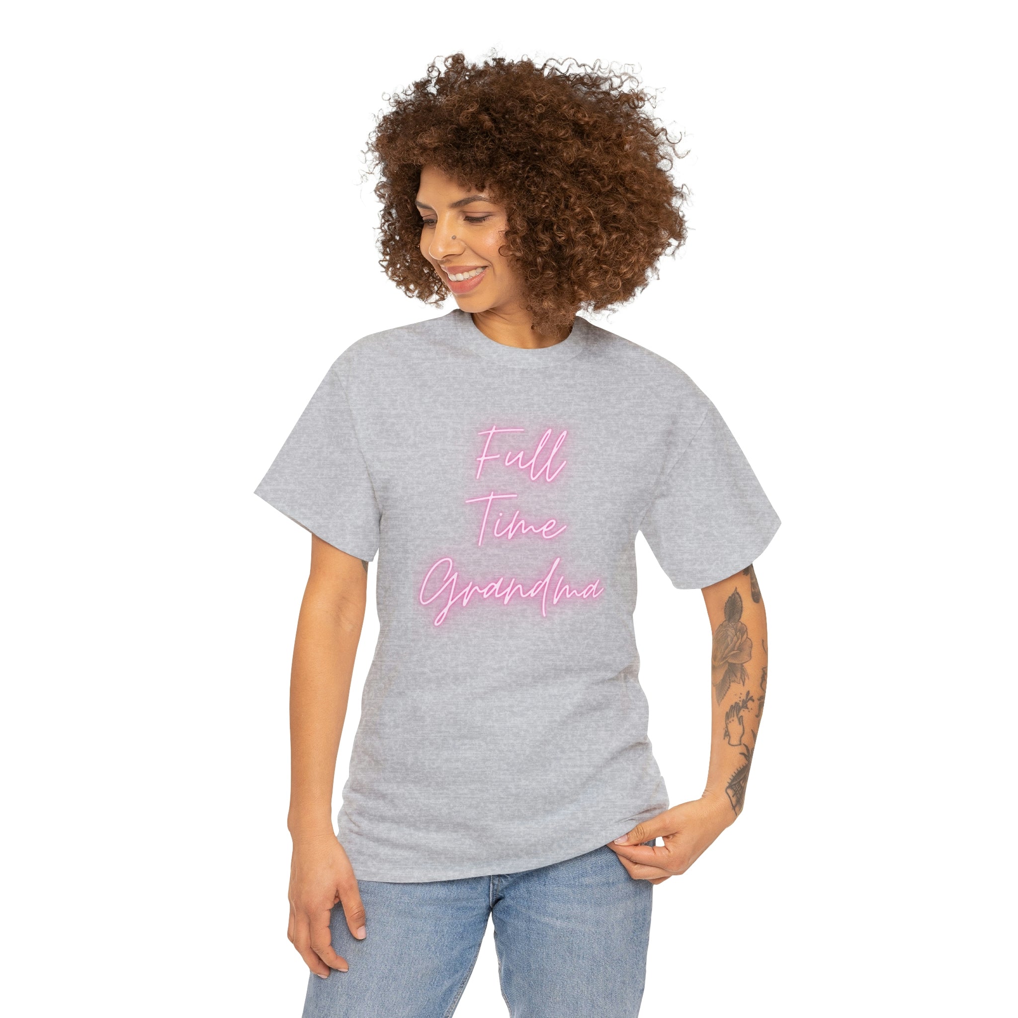 Full Time Grandma Unisex Heavy Cotton Tee