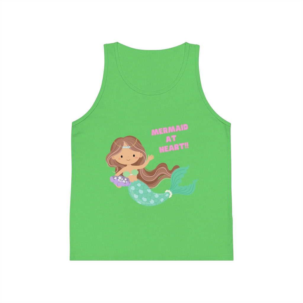 Mermaid at Heart Kid's Jersey Tank Top