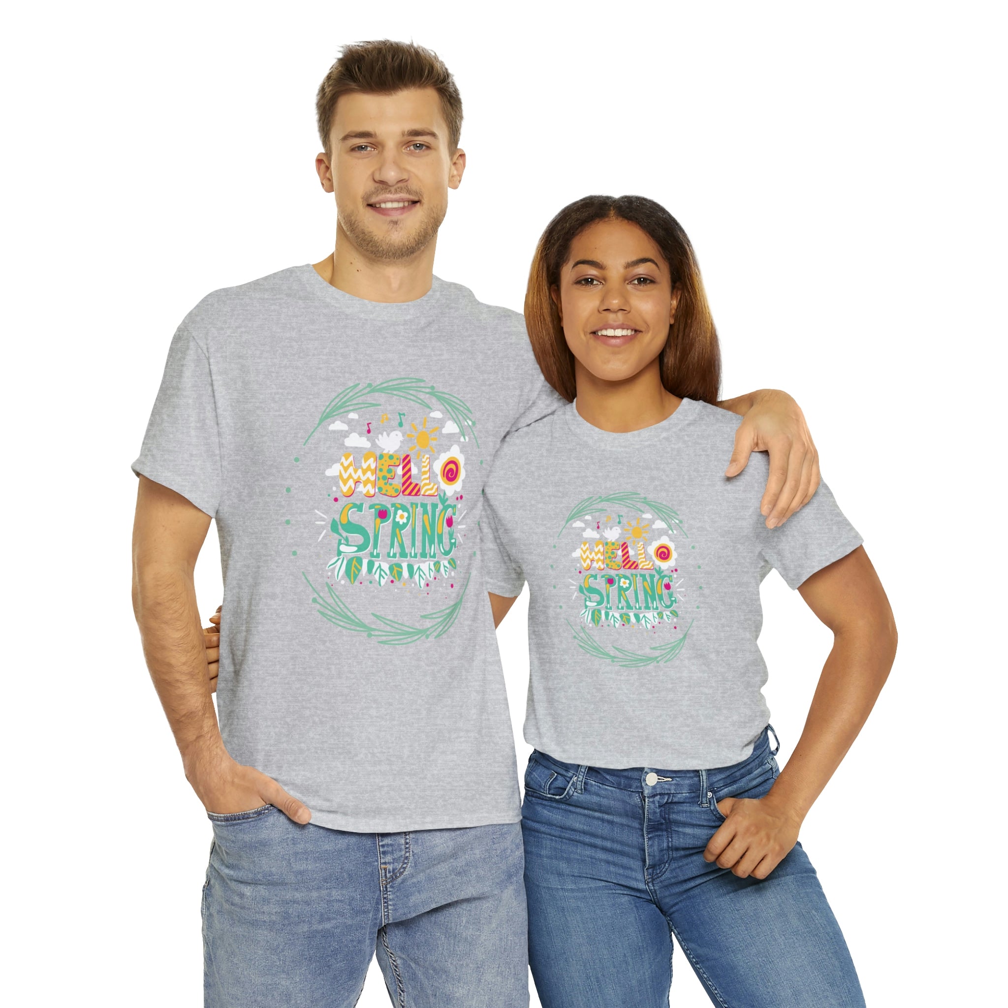 Hello Spring Unisex Heavy Cotton Tee