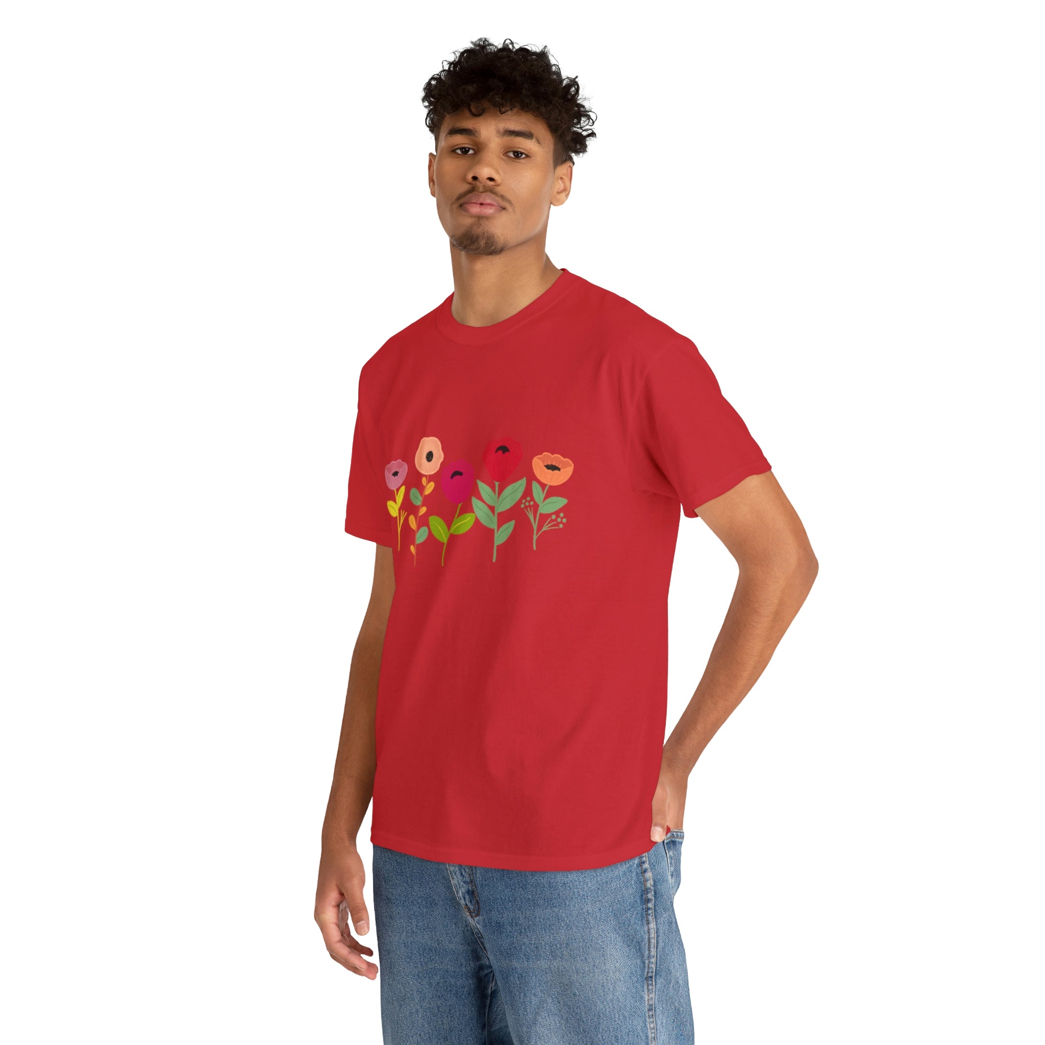 Spring Flowers Unisex Heavy Cotton Tee