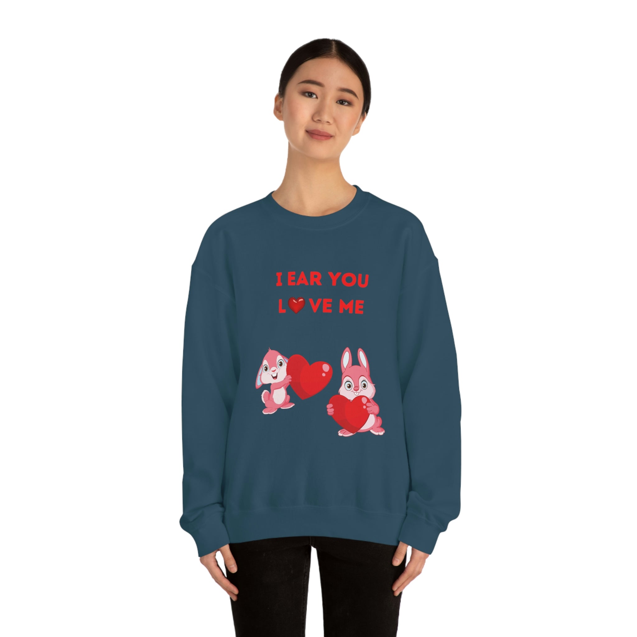 I Ear You Love Me Unisex Heavy Blend™ Crewneck Sweatshirt