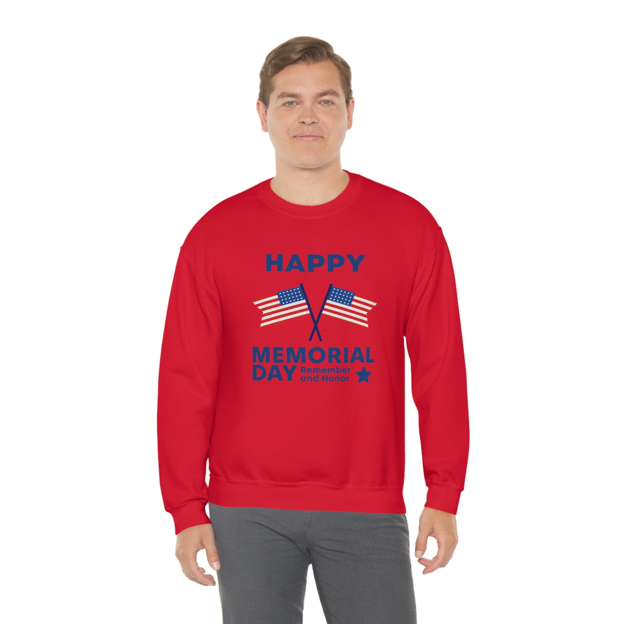 Happy Memorial Day Unisex Heavy Blend™ Crewneck Sweatshirt