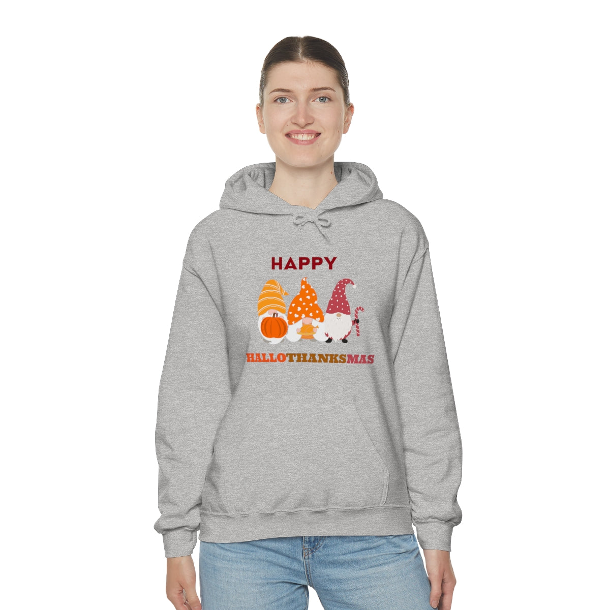 Happy Hallothanksmas Unisex Heavy Blend™ Hooded Sweatshirt