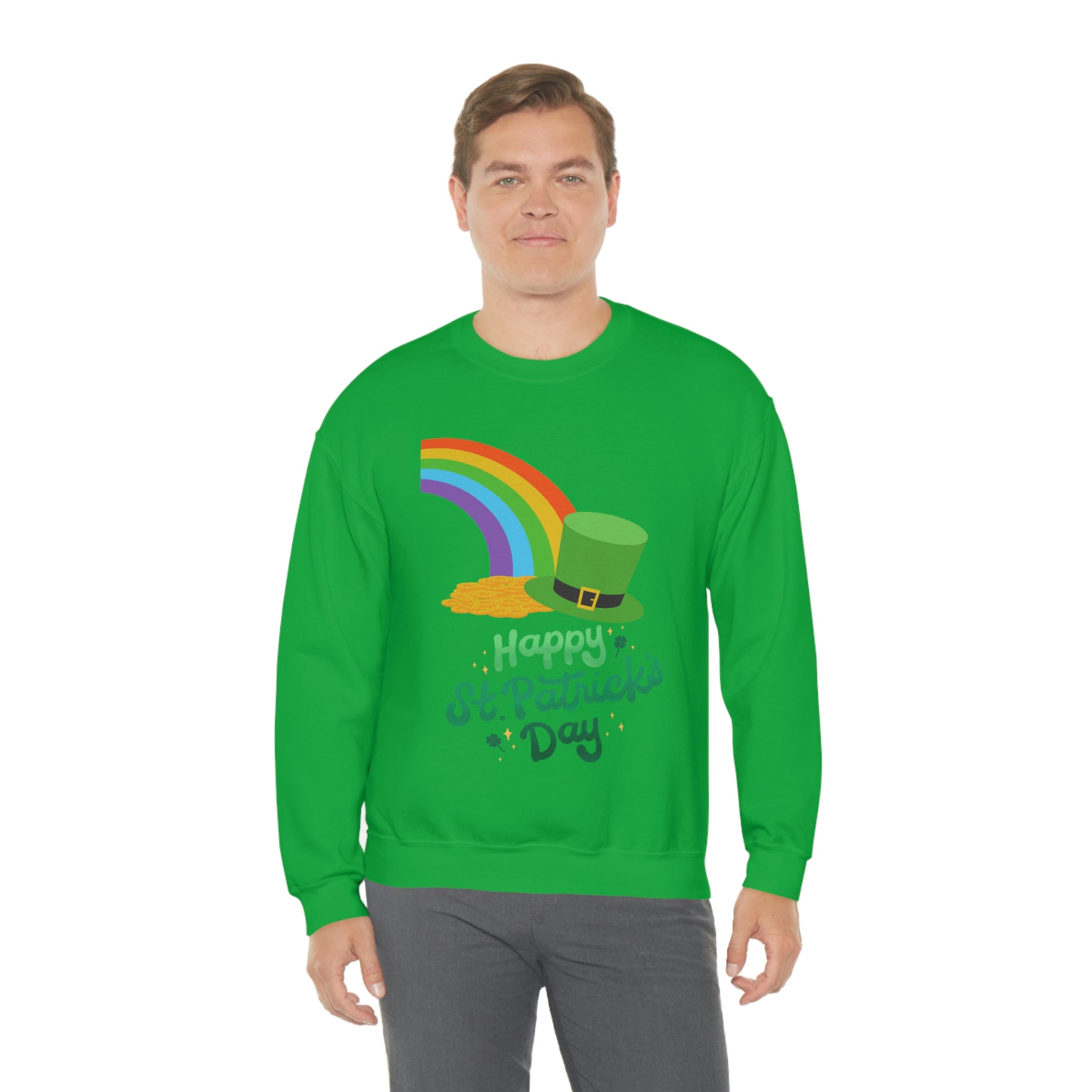 Happy Saint Patrick Day Unisex Heavy Blend™ Crewneck Sweatshirt