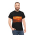 Grasses Sea Sunset Unisex Heavy Cotton Tee