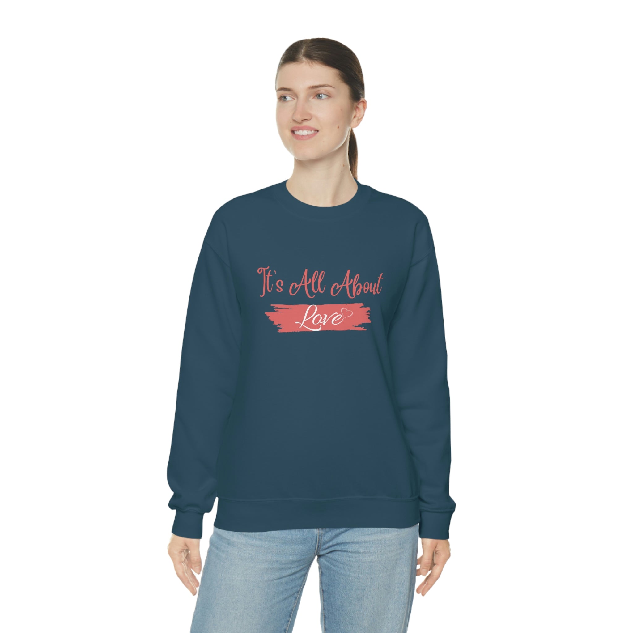 It's All About Love Unisex Heavy Blend™ Crewneck Sweatshirt