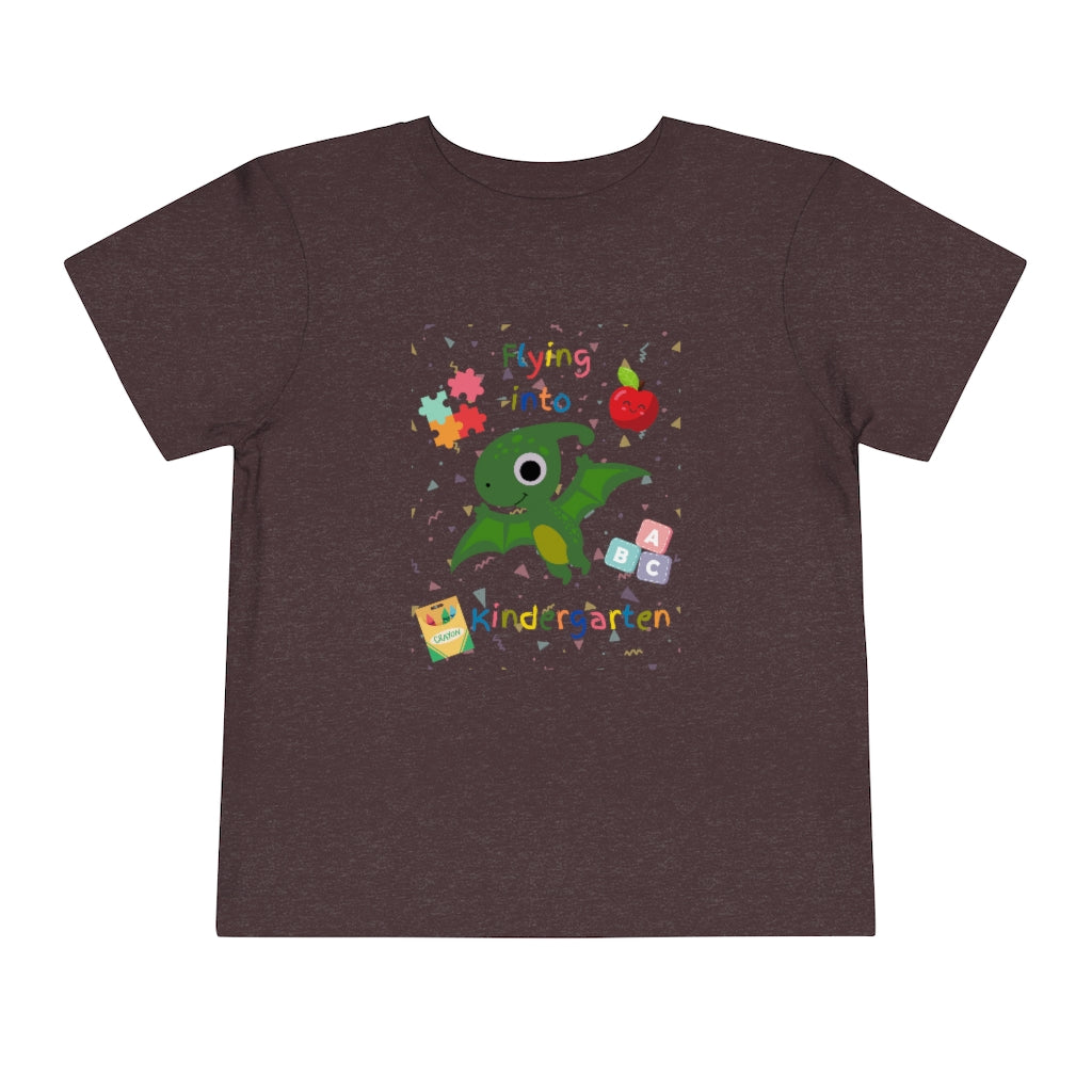 Flying Into Kindergarten Toddler Short Sleeve Tee