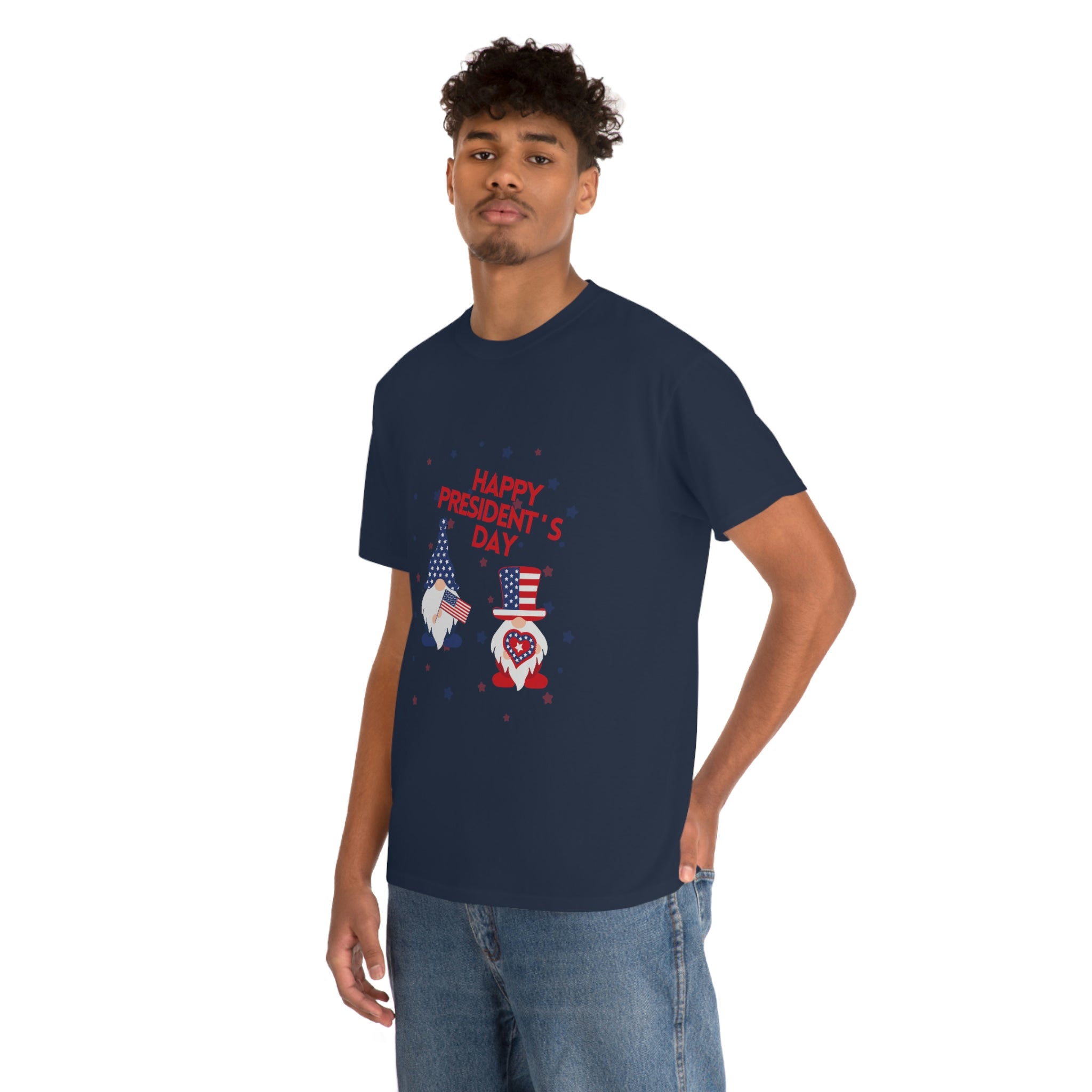 Happy President's Day Gnome Unisex Heavy Cotton Tee