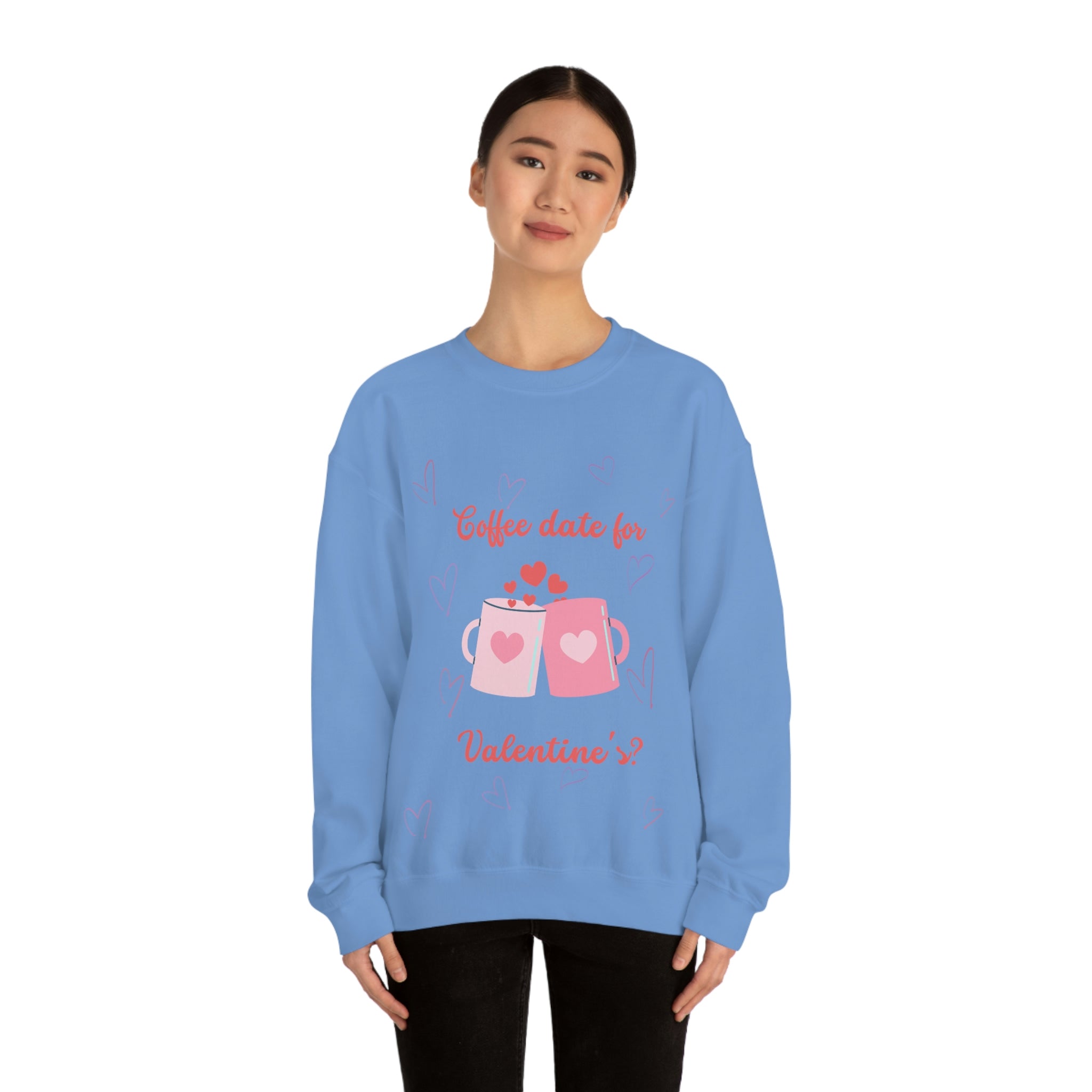 Coffee Date For Valentine's Unisex Heavy Blend™ Crewneck Sweatshirt