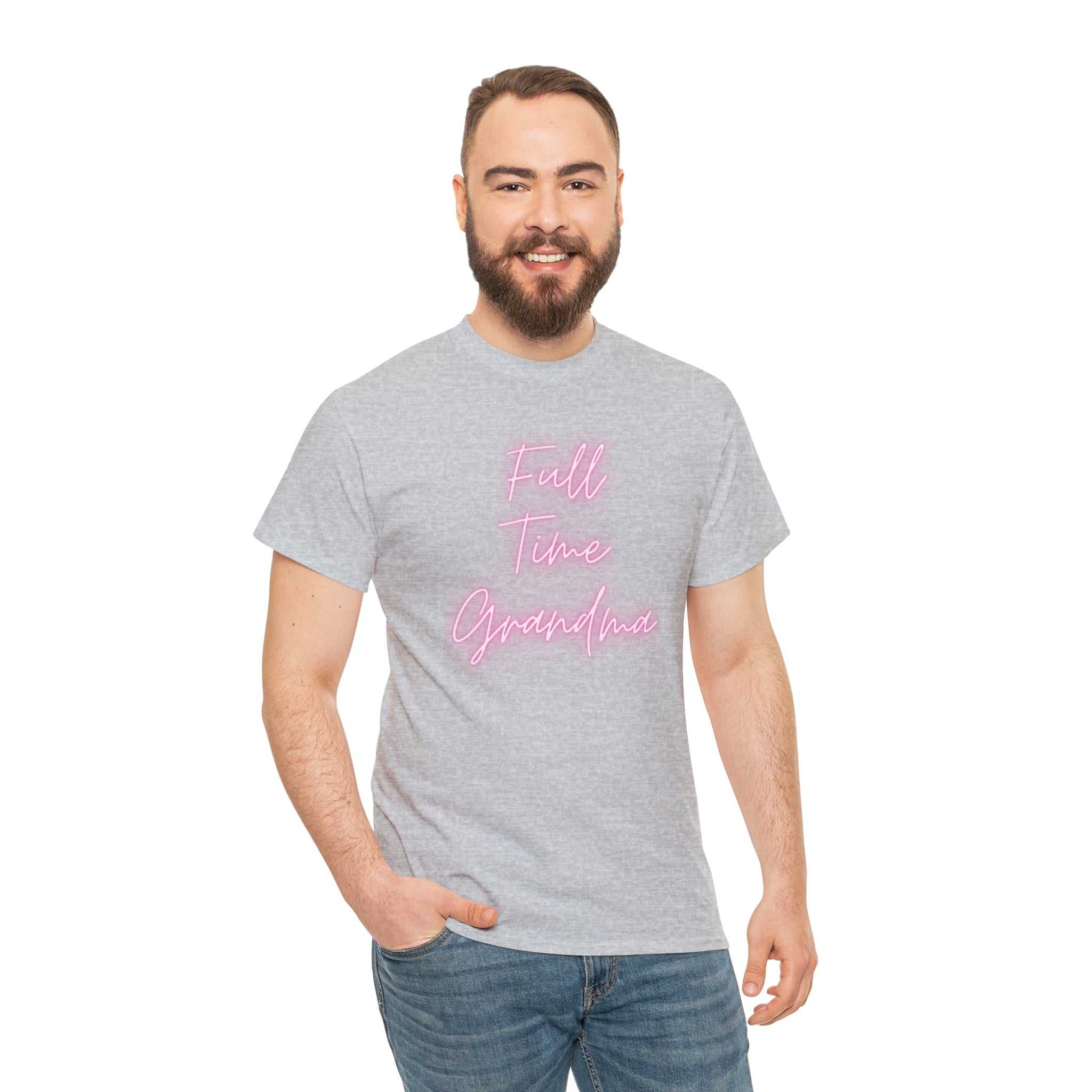Full Time Grandma Unisex Heavy Cotton Tee