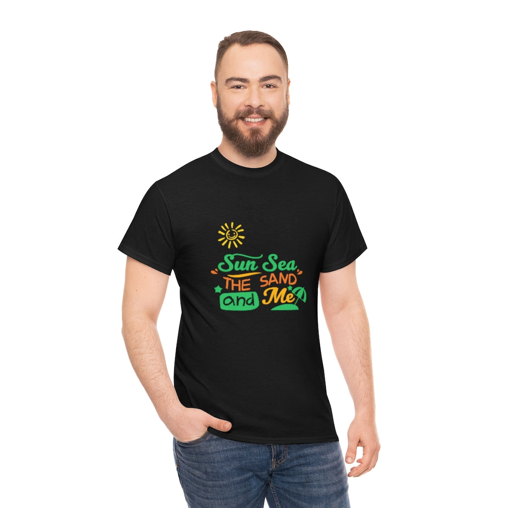 Sun Sea The Sand and Me Unisex Heavy Cotton Tee
