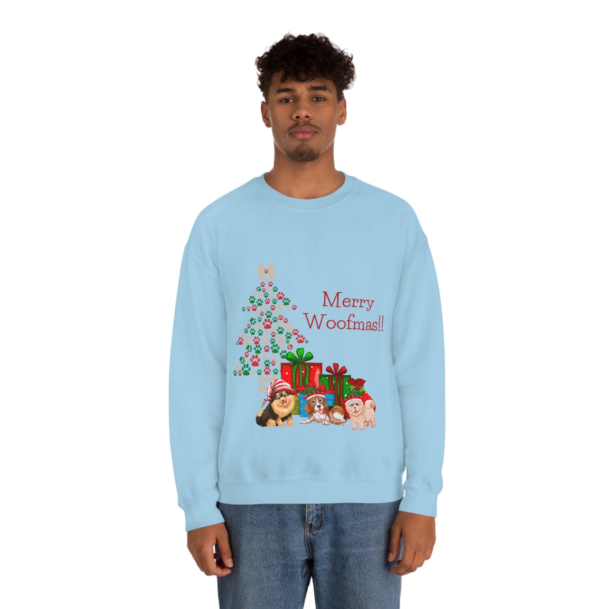 Merry Woolfmas Unisex Heavy Blend™ Crewneck Sweatshirt