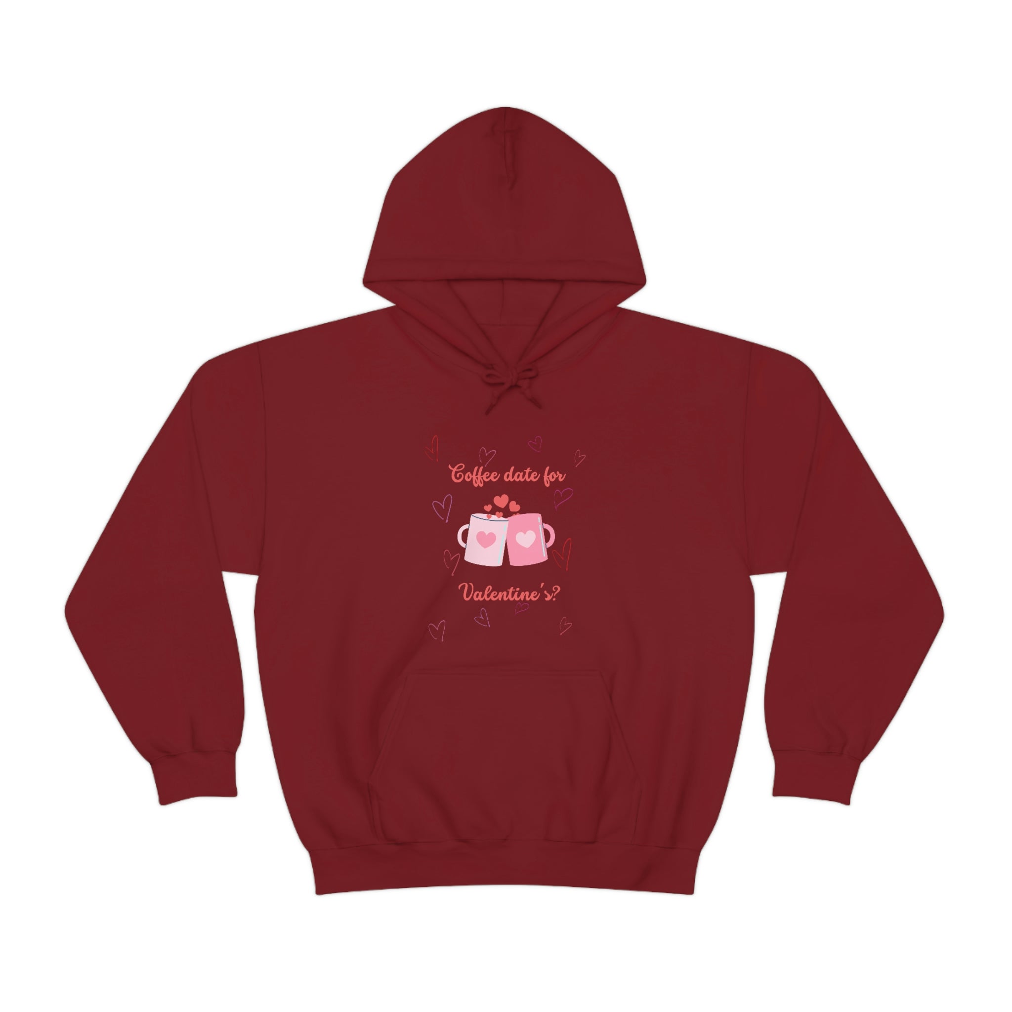 Coffee Date For Valentine's Unisex Heavy Blend™ Hooded Sweatshirt