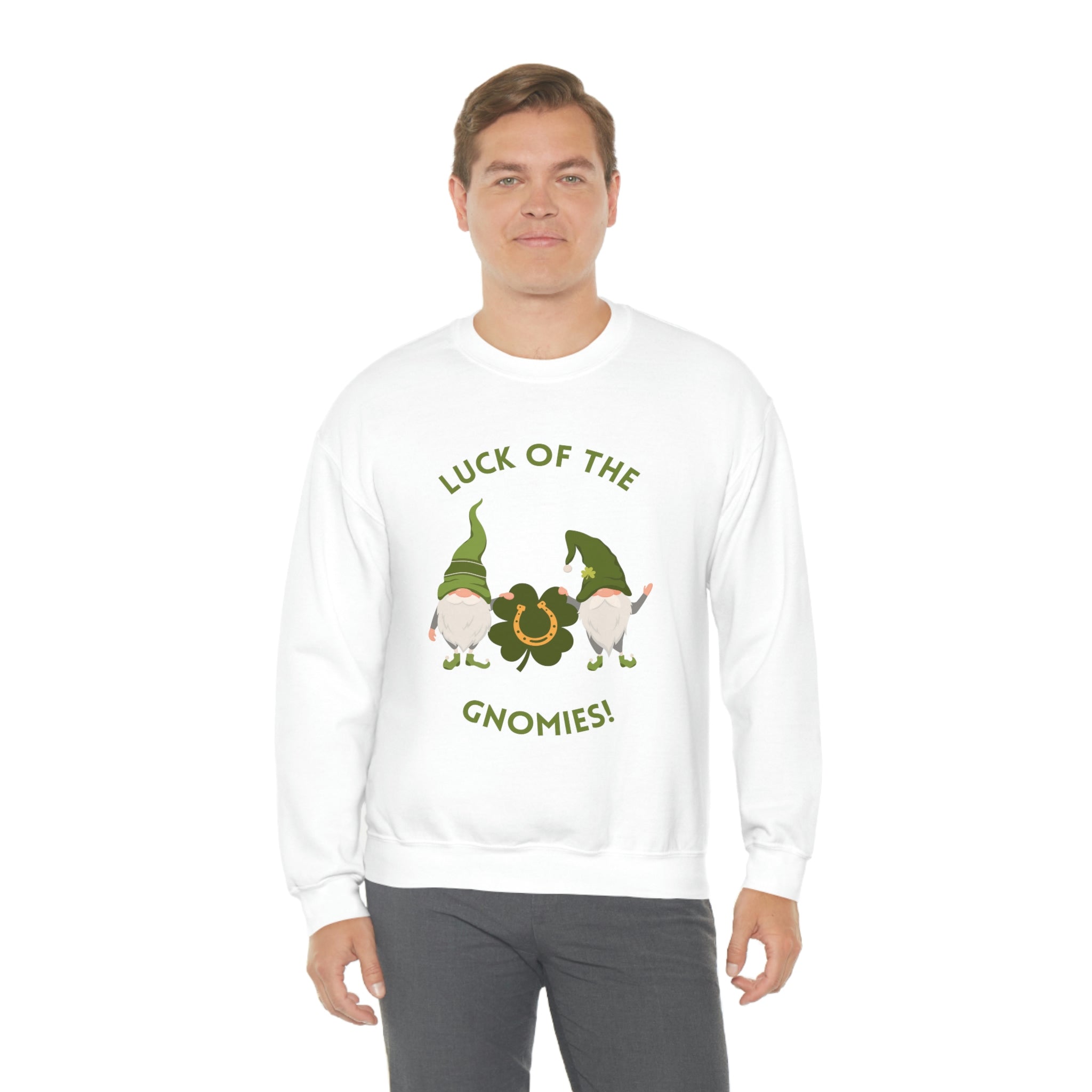 The Luck Of The Gnomies! Unisex Heavy Blend™ Crewneck Sweatshirt