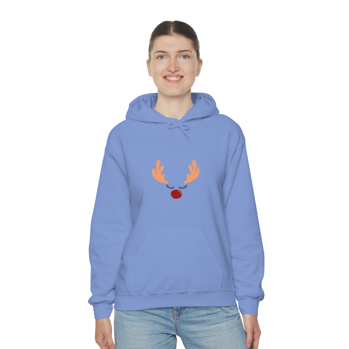 Reindeer Christmas Unisex Heavy Blend™ Hooded Sweatshirt