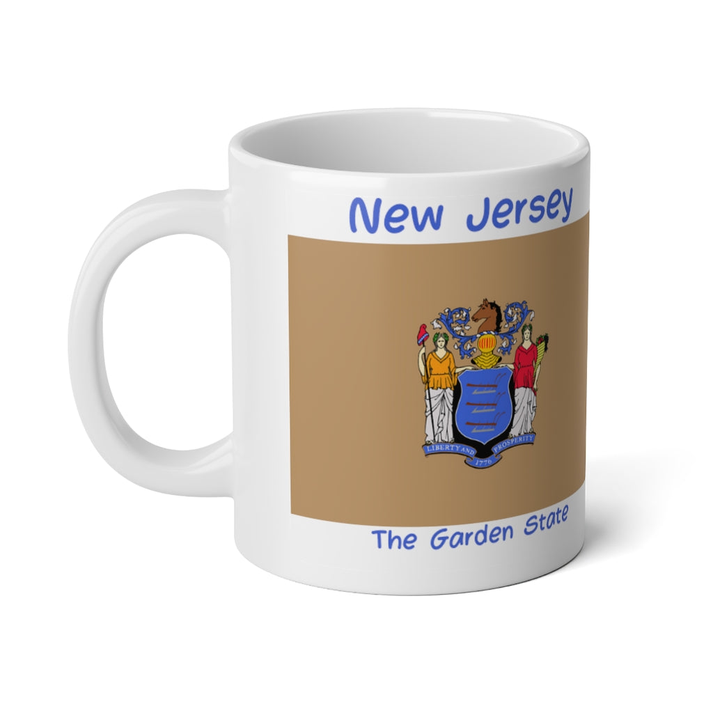 New Jersey State Flag Jumbo Mug, 20oz