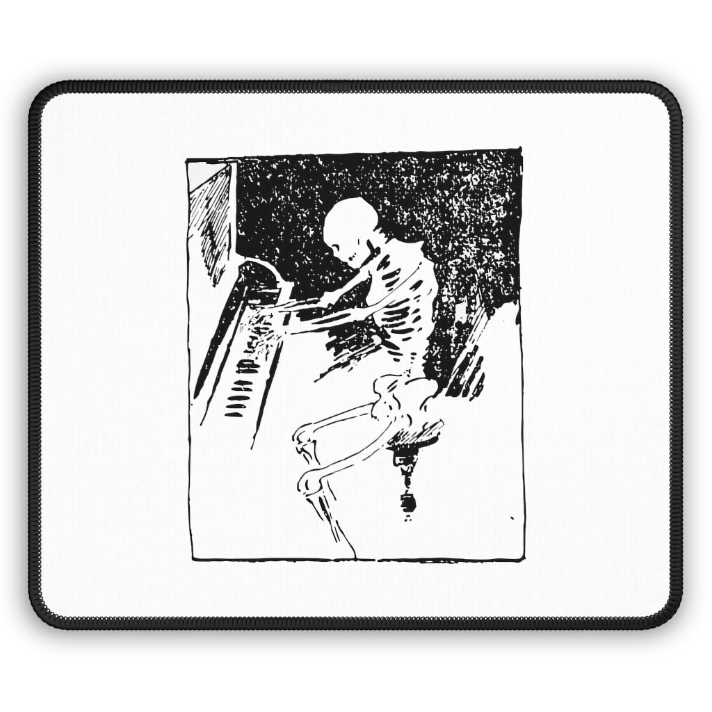 Skeleton Piano Player Gaming Mouse Pad