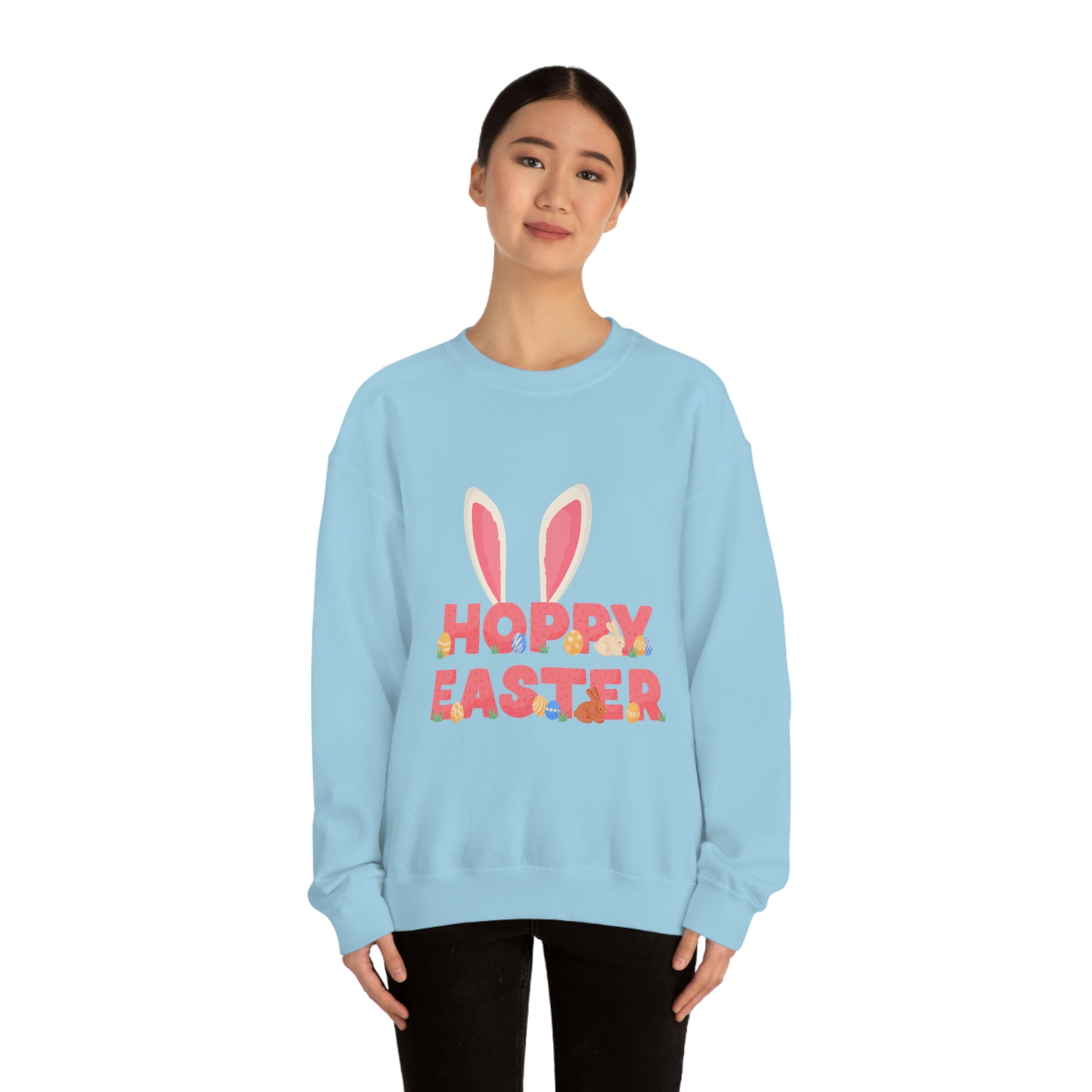 The Hoppy Easter Unisex Heavy Blend™ Crewneck Sweatshirt