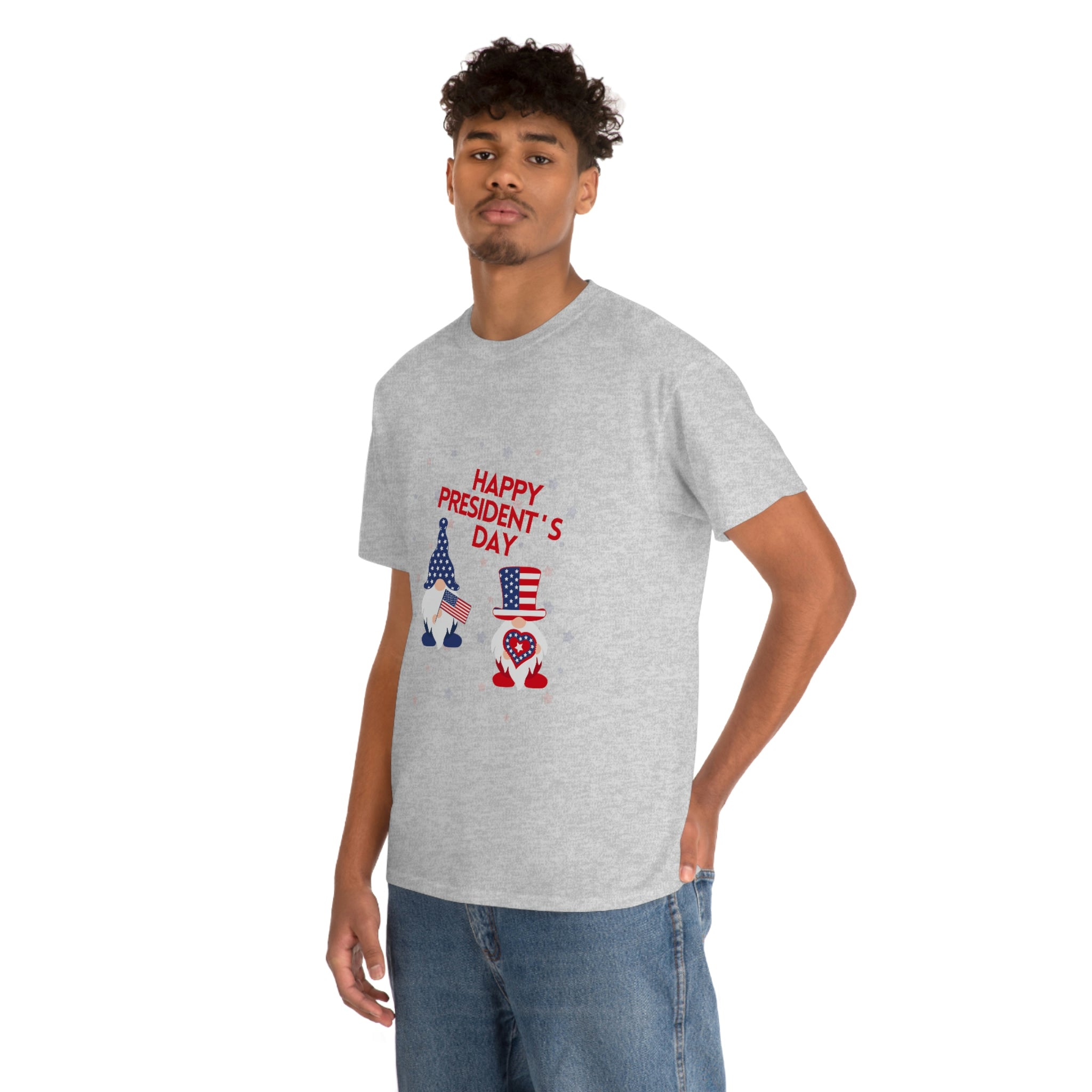 Happy President's Day Gnome Unisex Heavy Cotton Tee