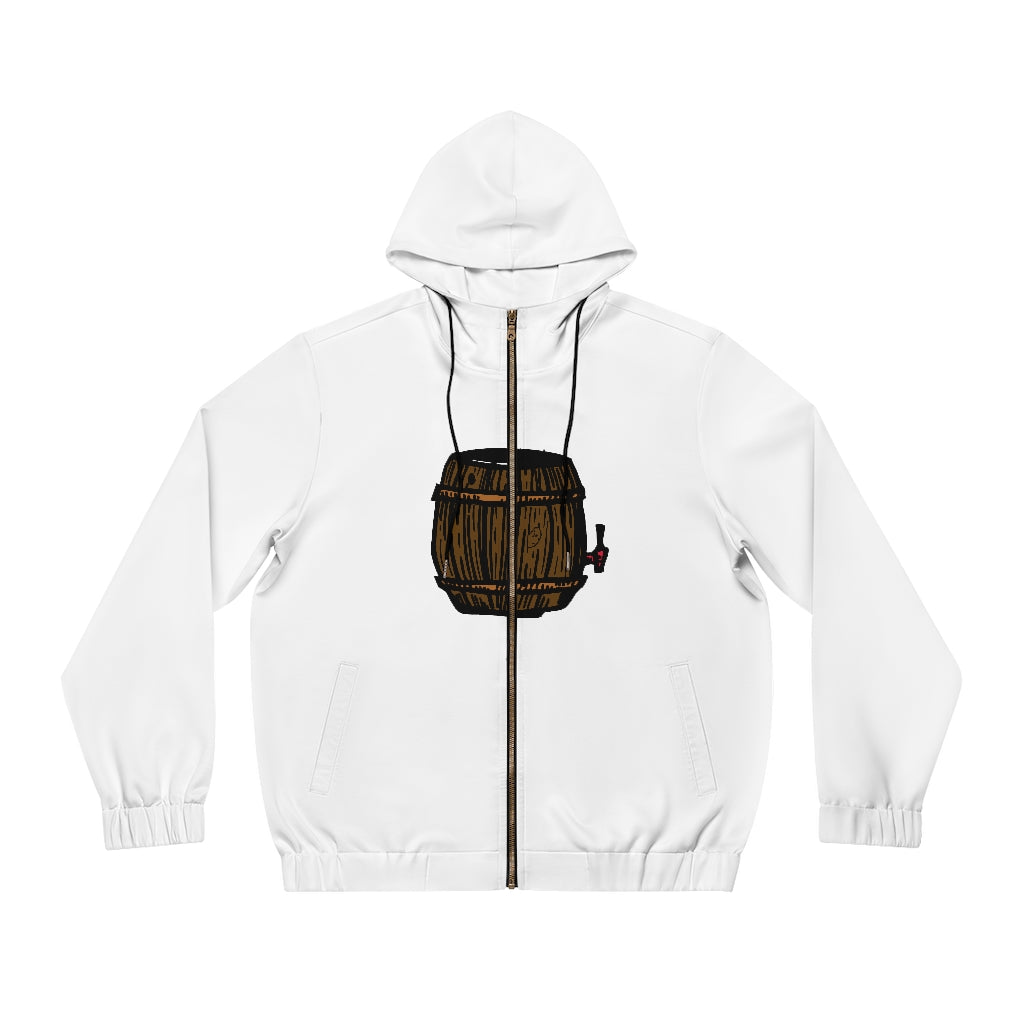 Keg Barrel Men's Full-Zip Hoodie (AOP)