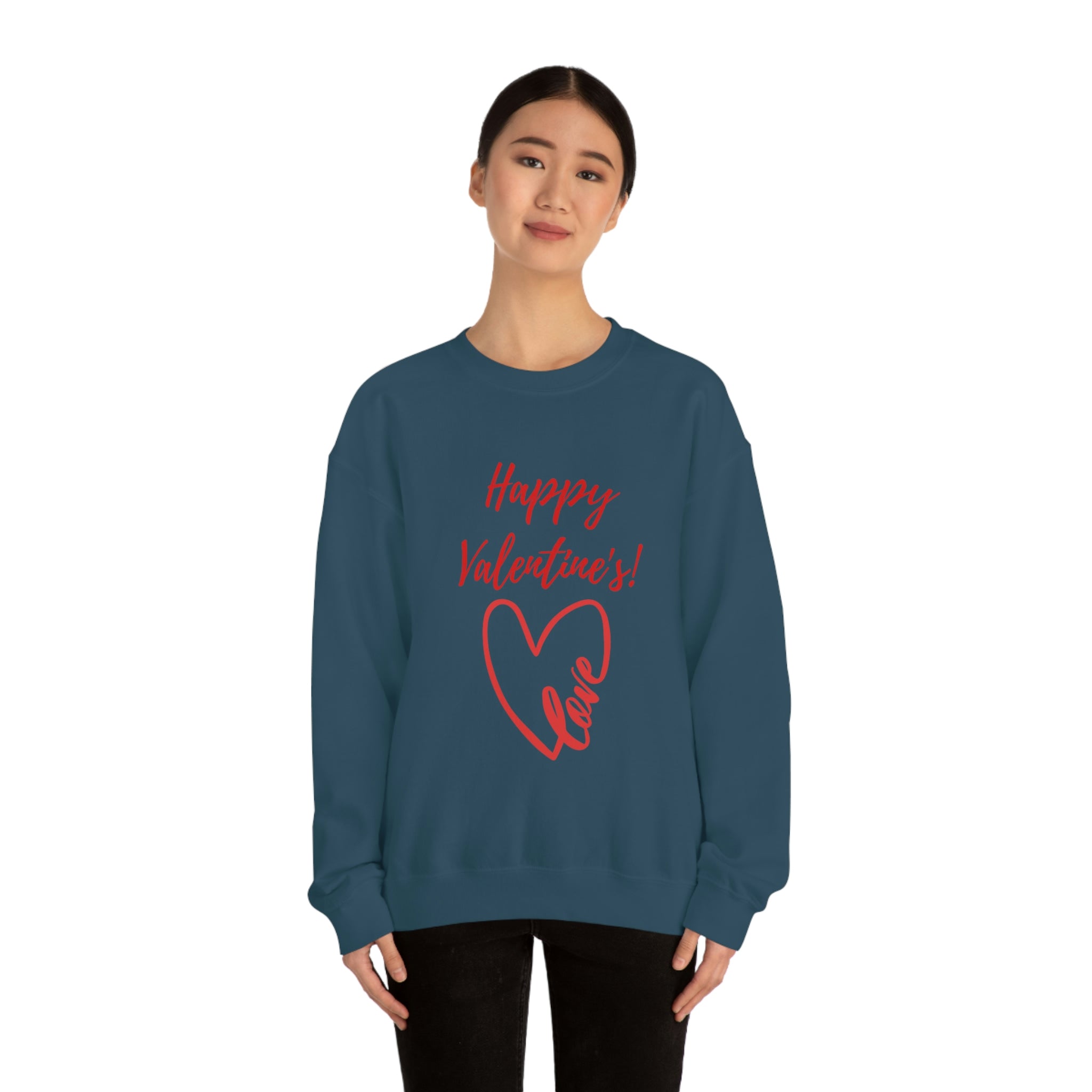 Happy Valentine's Love! Unisex Heavy Blend™ Crewneck Sweatshirt