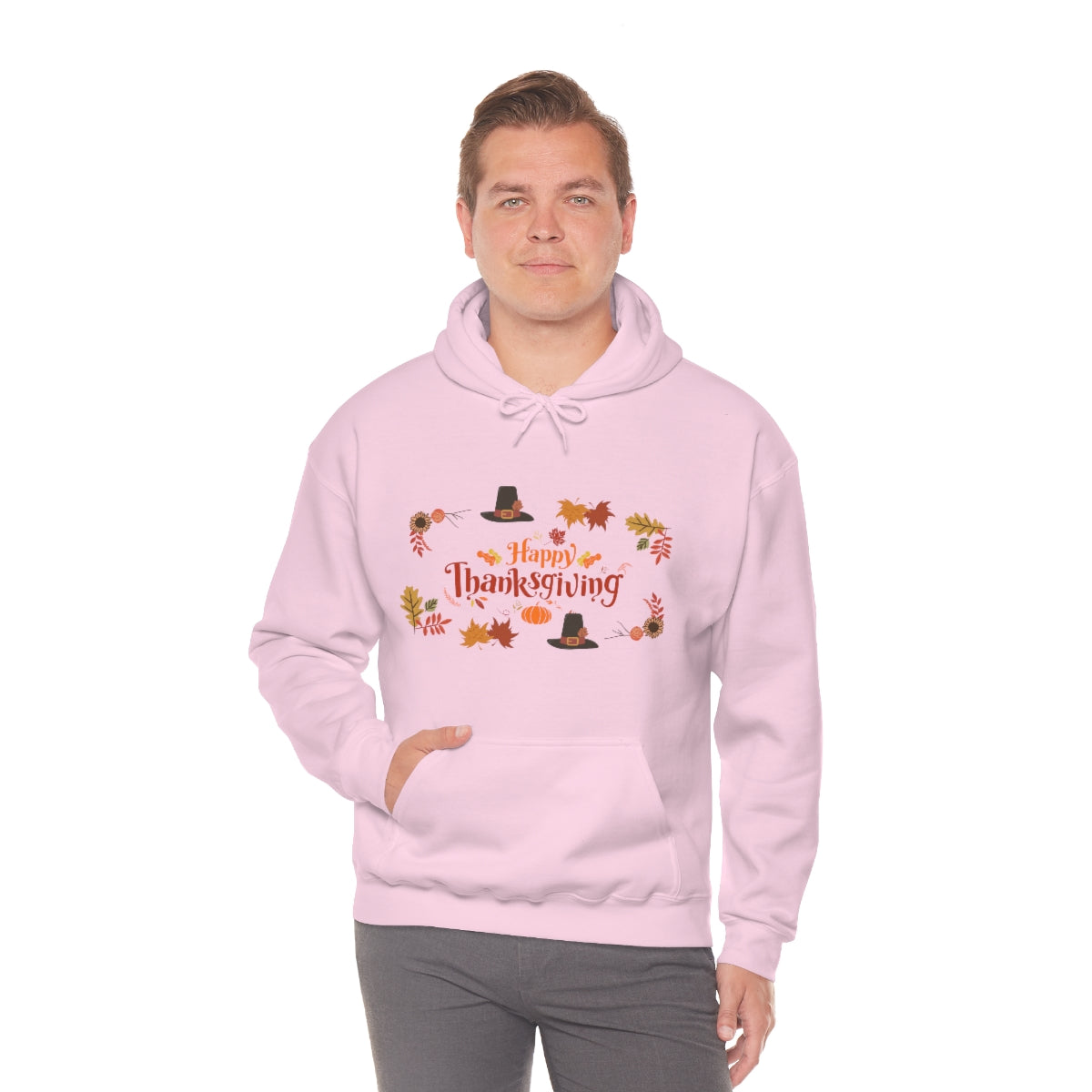 Happy Thanksgiving Unisex Heavy Blend™ Hooded Sweatshirt