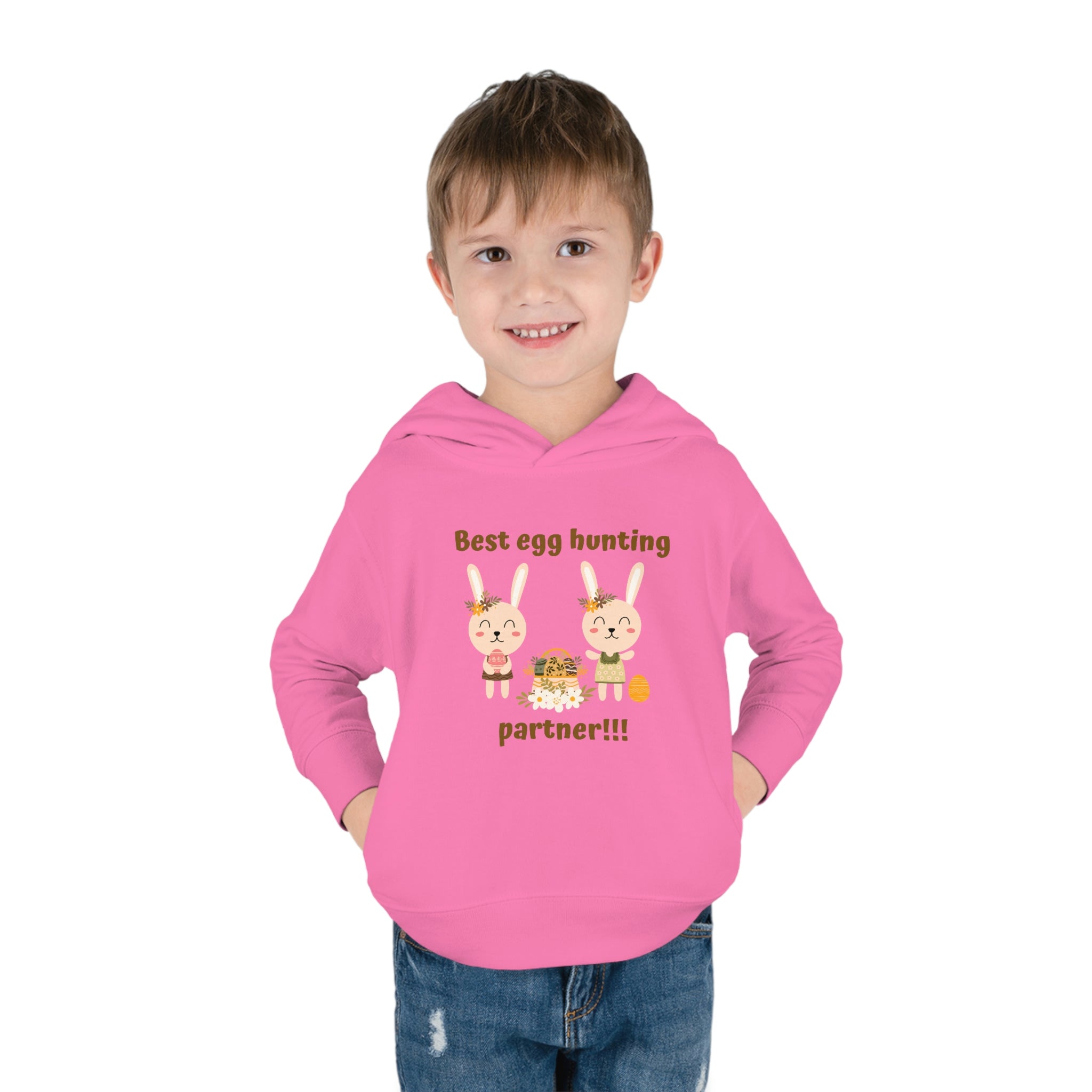 Egg Easter Partner Toddler Pullover Fleece Hoodie