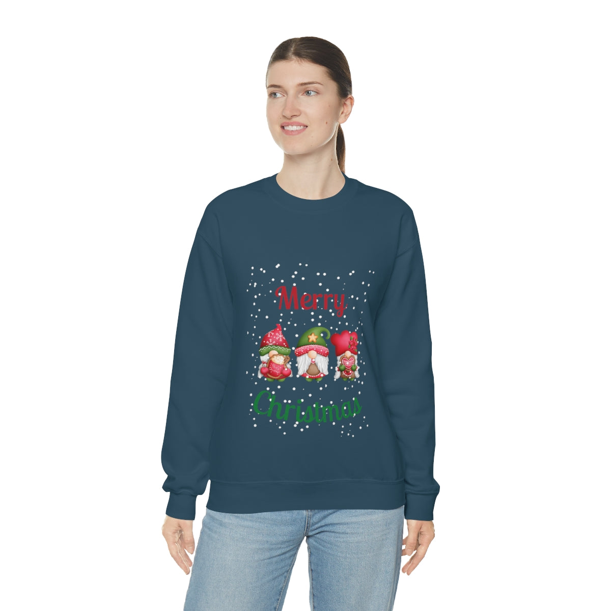 Three Gnomes Merry Christmas Unisex Heavy Blend™ Crewneck Sweatshirt