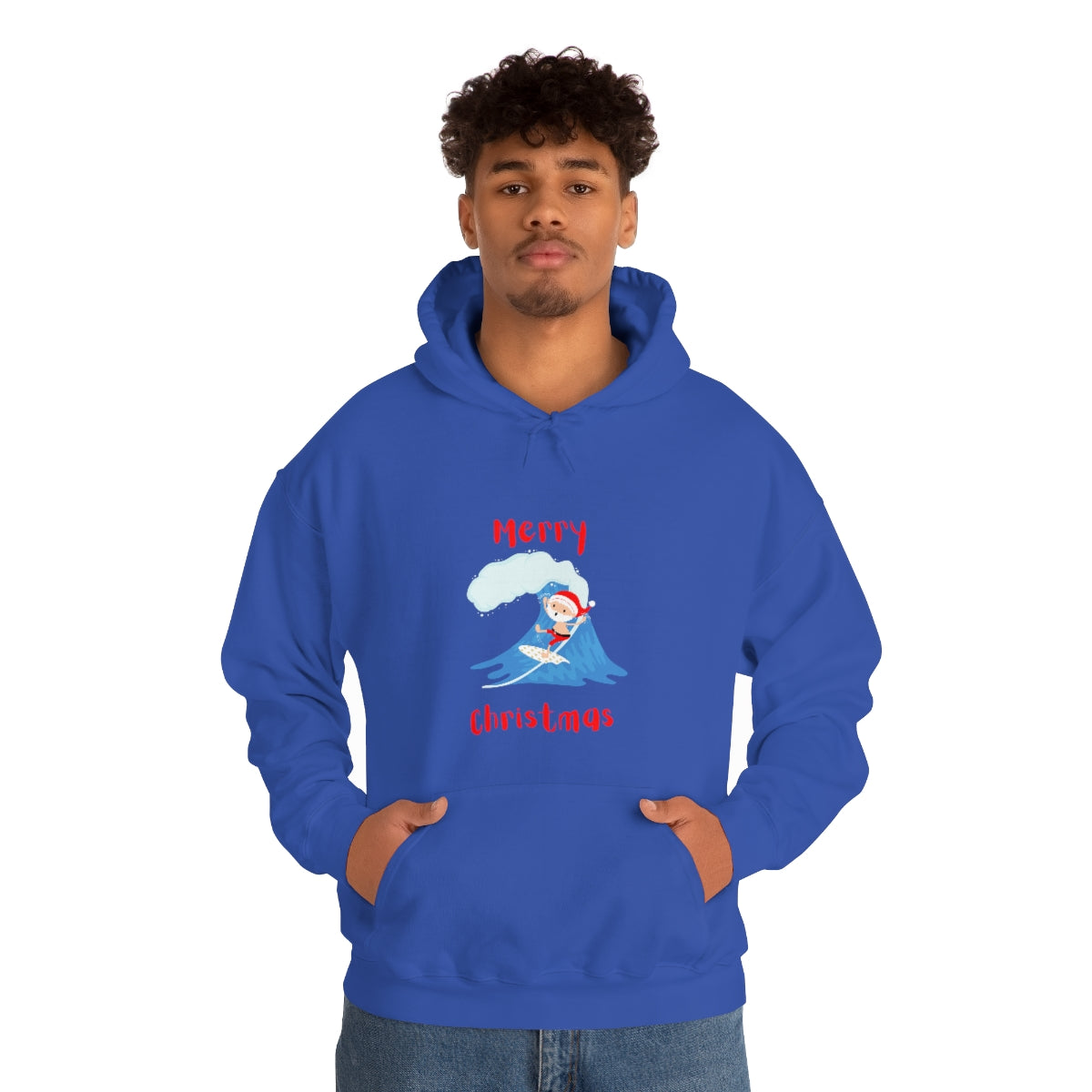 Surfing Santa Unisex Heavy Blend™ Hooded Sweatshirt